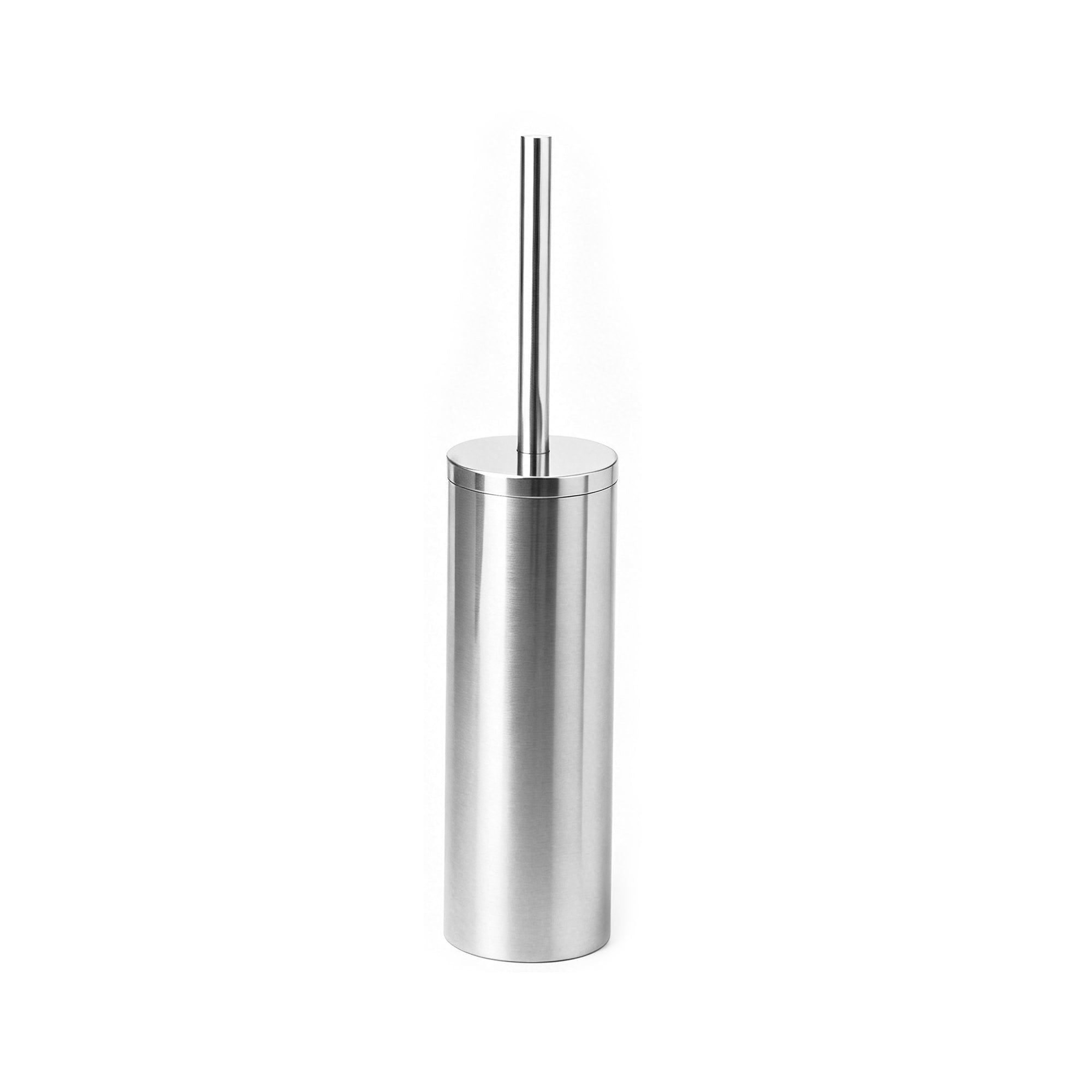 Brosse WC ronde en acier inoxydable avec couvercle – Design moderne, finition chrome