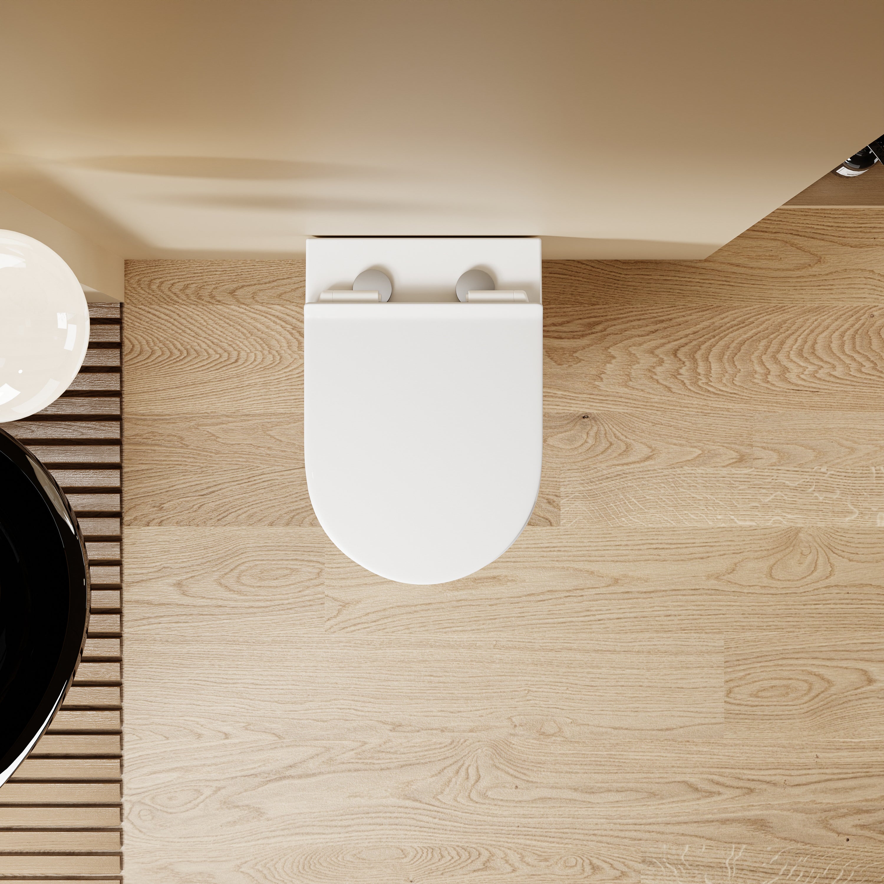 WC suspendu VALA (53*36,5*26,5cm)– Design moderne & abattant Soft Close (Copie)