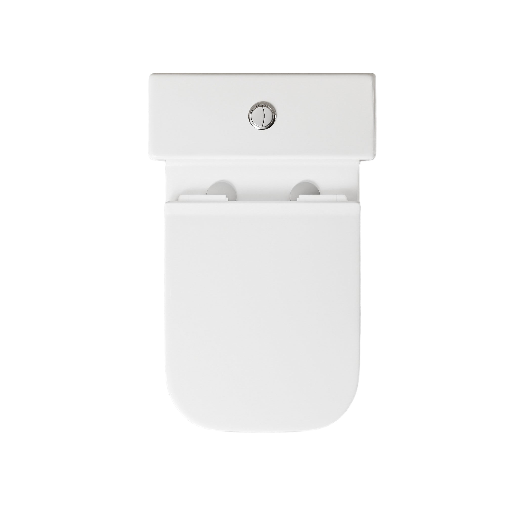 WC à poser sans bride sortie horizontale (63x38x82cm) - Design carré blanc OLIVE