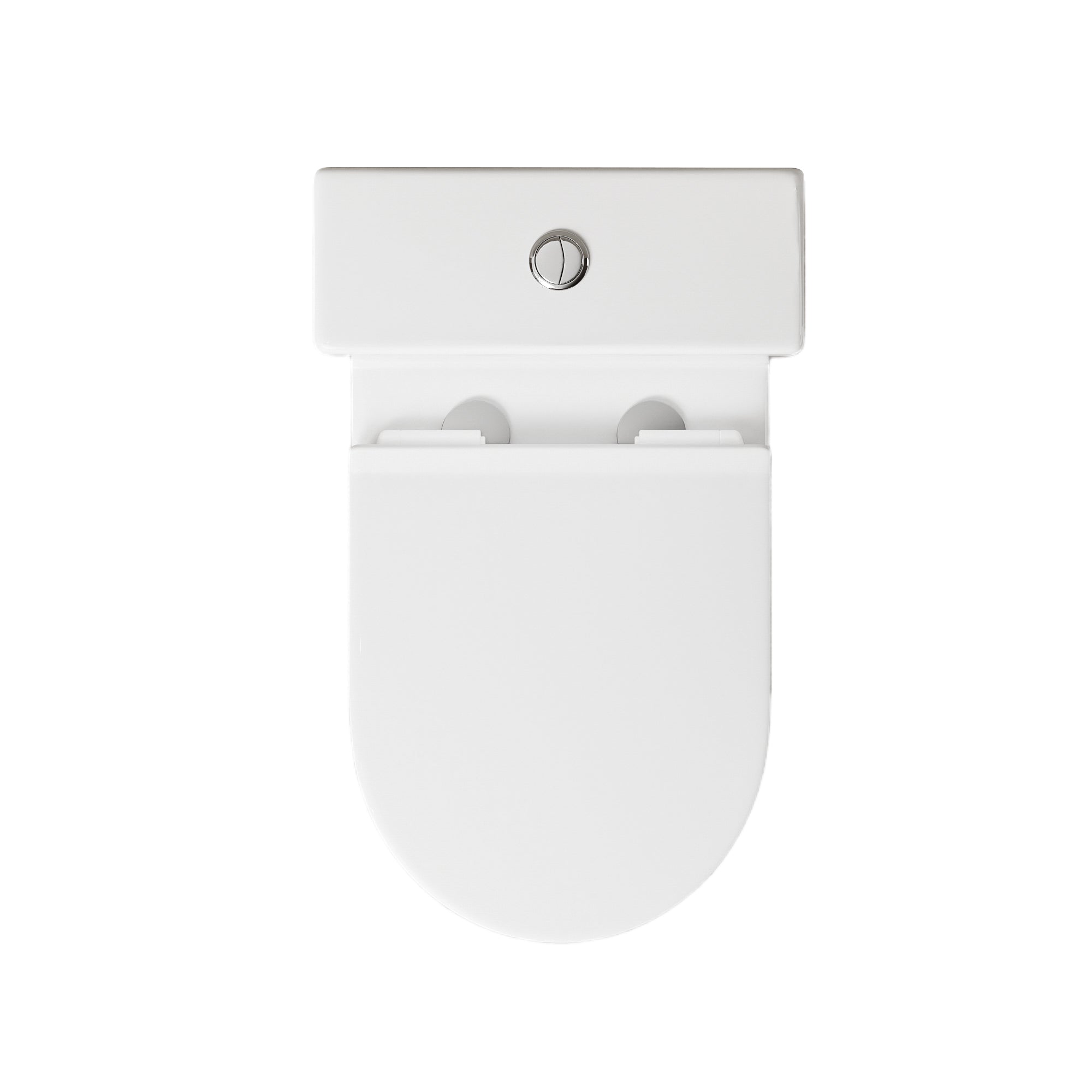 WC à poser sans bride sortie horizontale (63x38x82cm) - Design rond blanc BABIN