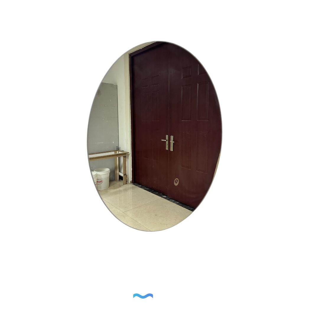 Miroir Infinity LED rond ⌀50cm : Miroir LED rond 50cm, design moderne, parfait pour la salle de bain ou la chambre.