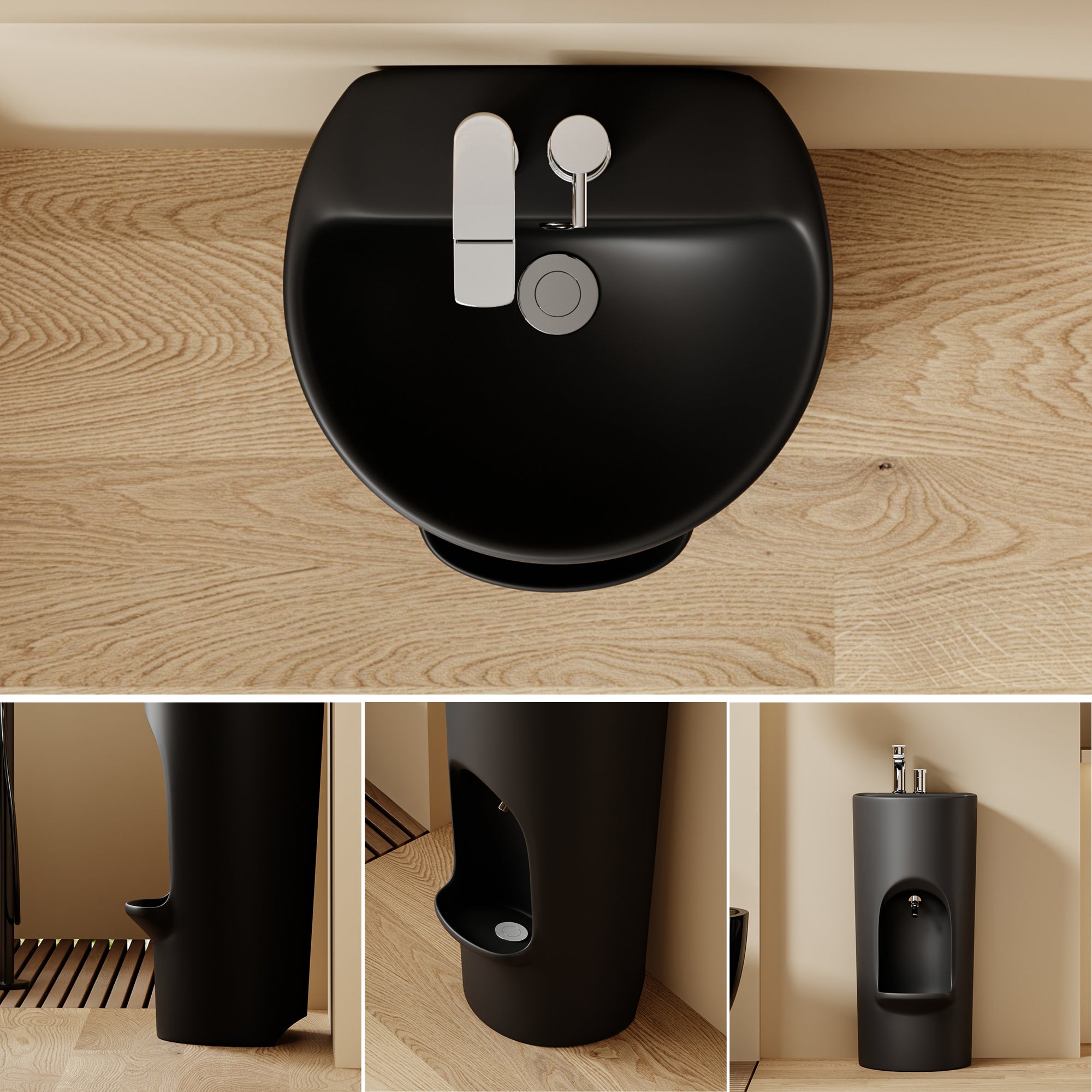 Lavabo d'ablutions Riyad - Design rond et fin