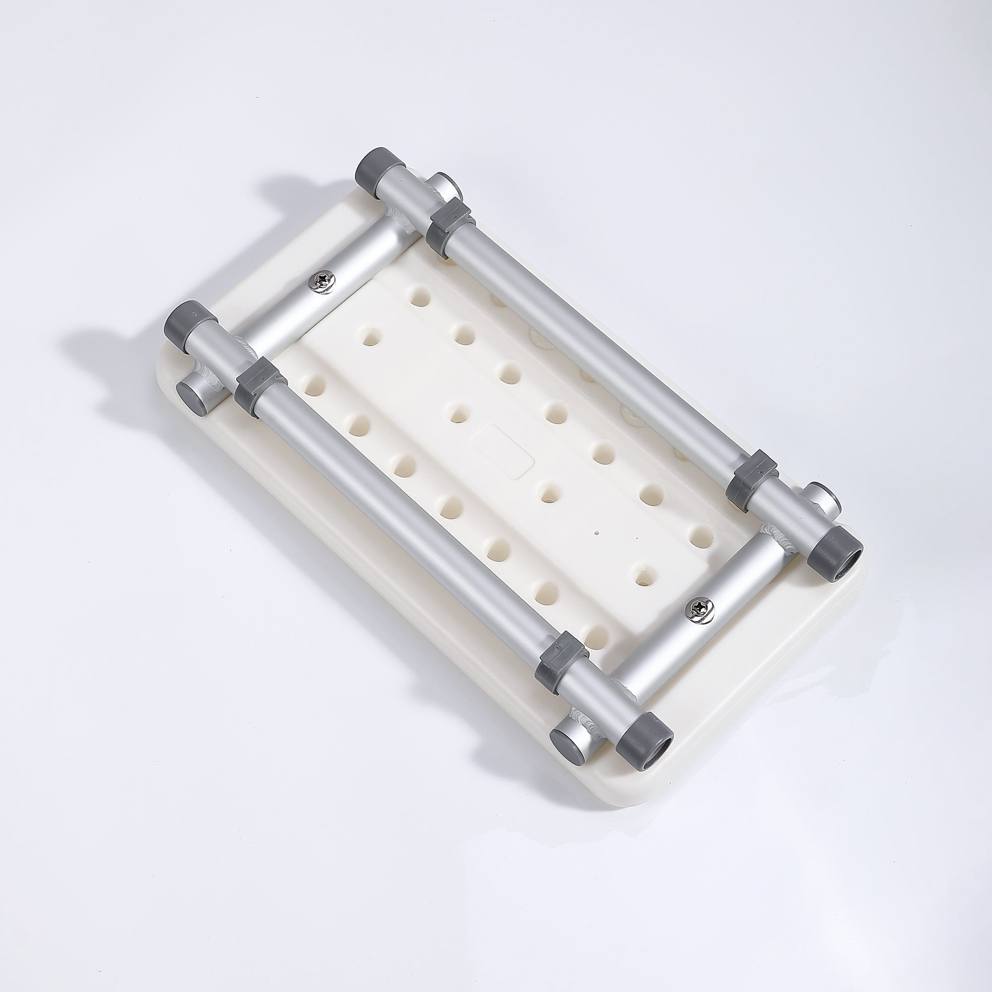 Siège de baignoire : Chaise de douche réglable avec cadre en aluminium et surface antidérapante