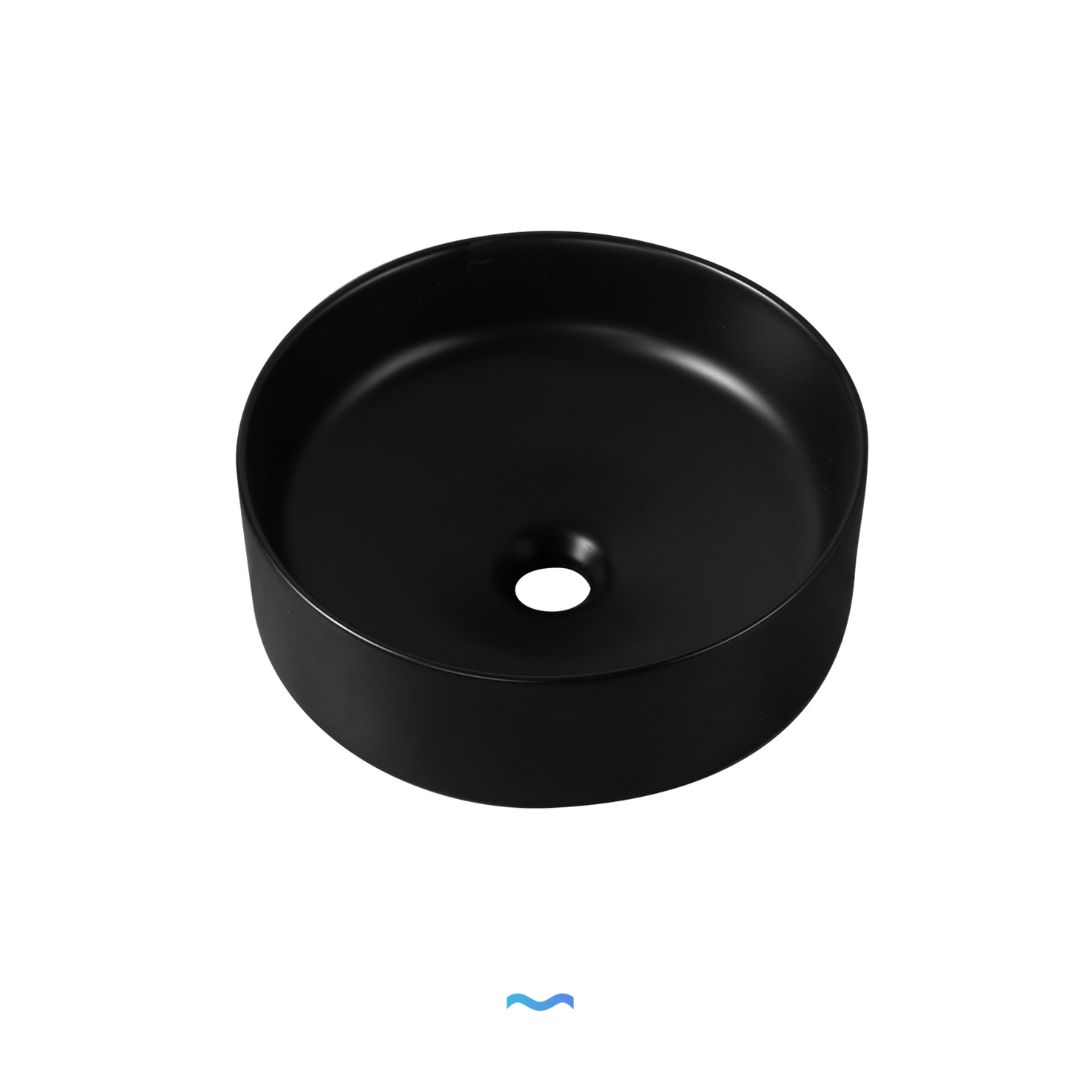 Vasque ronde en céramique noire