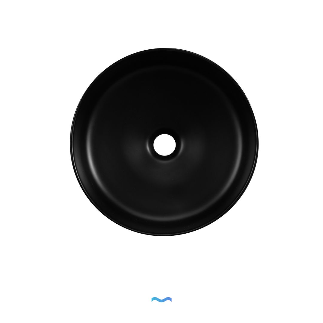 Vasque ronde en céramique noire
