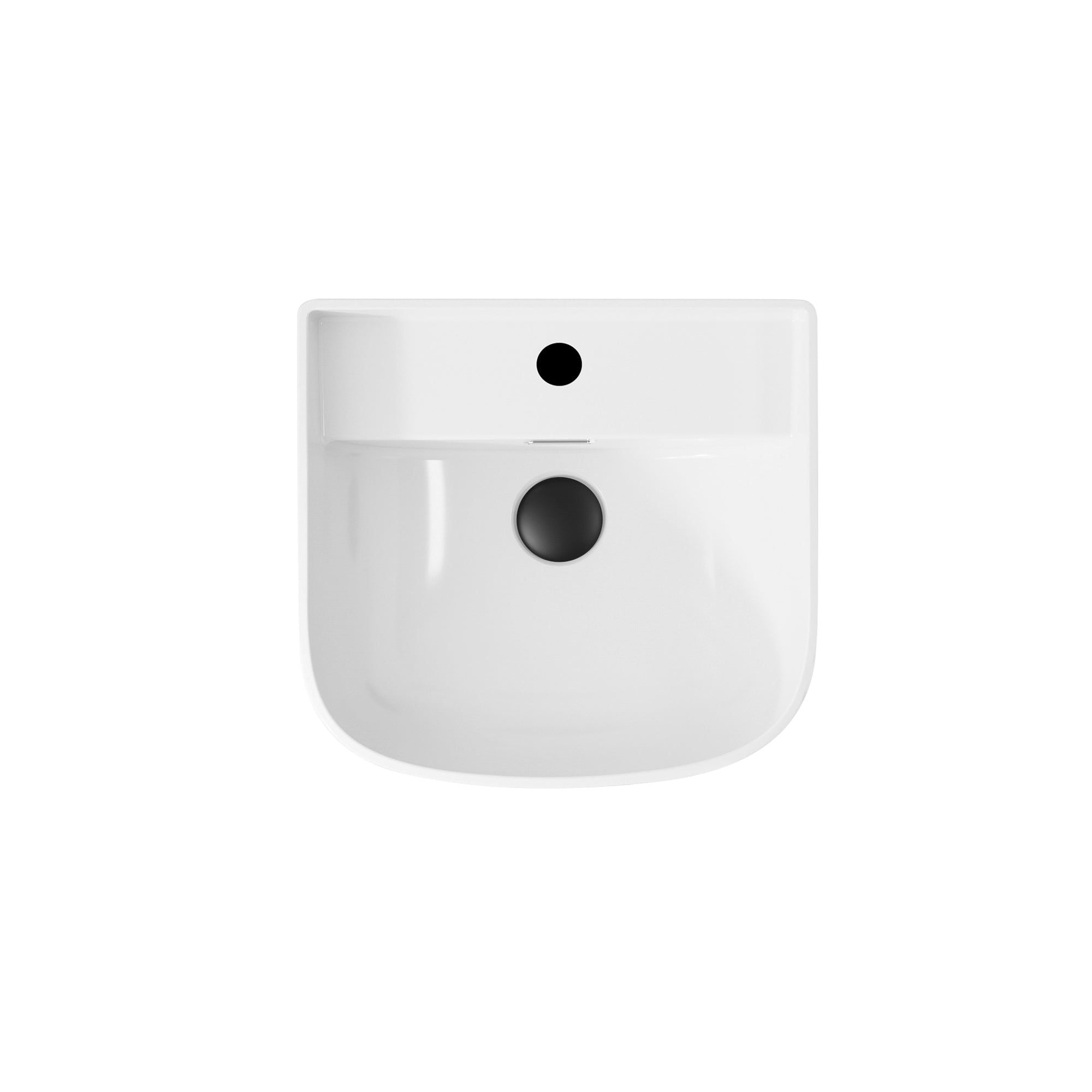 Lavabo mural blanc : Lavabo mural contemporain (38x40x45cm)