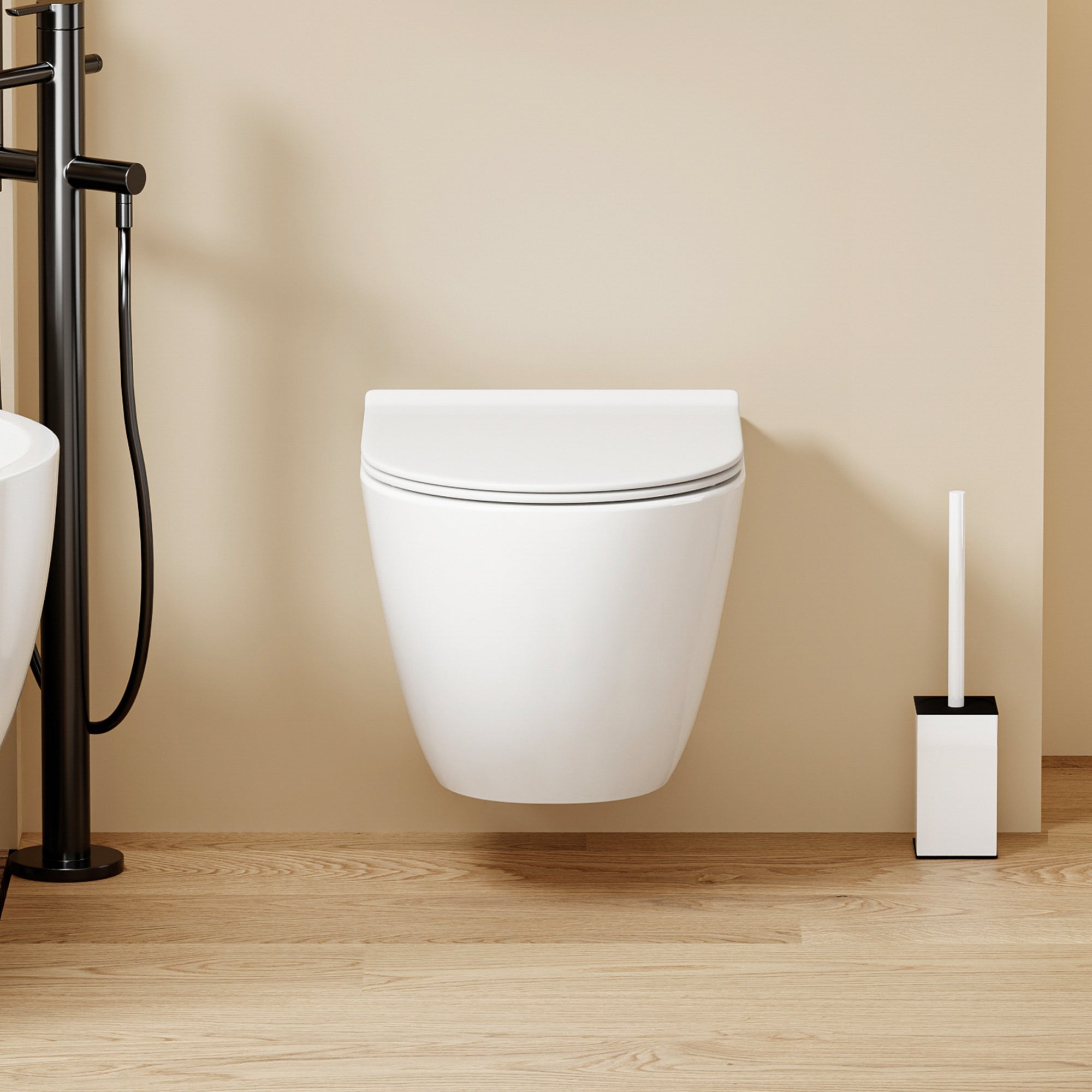 WC suspendu compact LAVA – Design moderne & abattant Soft Close