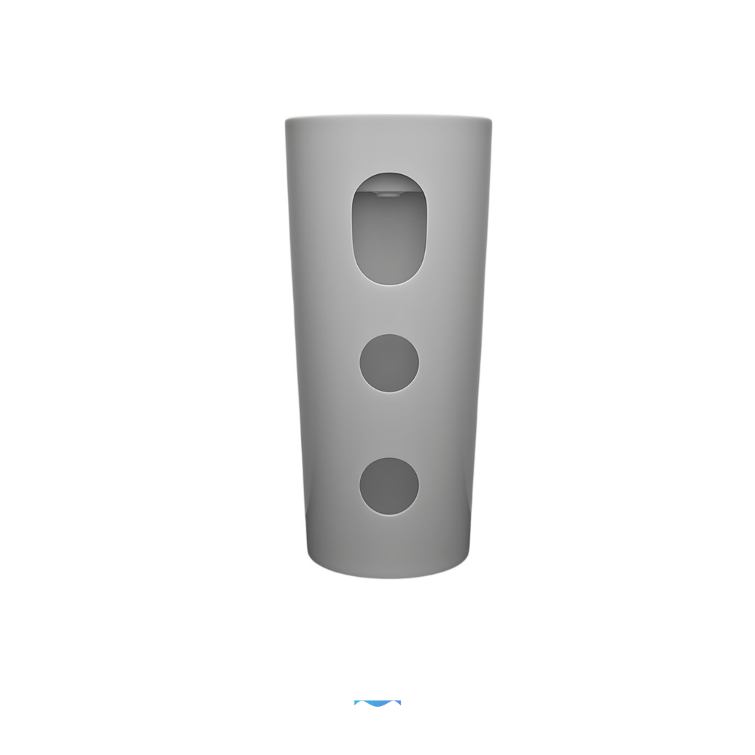 Lavabo Totem Design Arrondi et Épuré Blanc