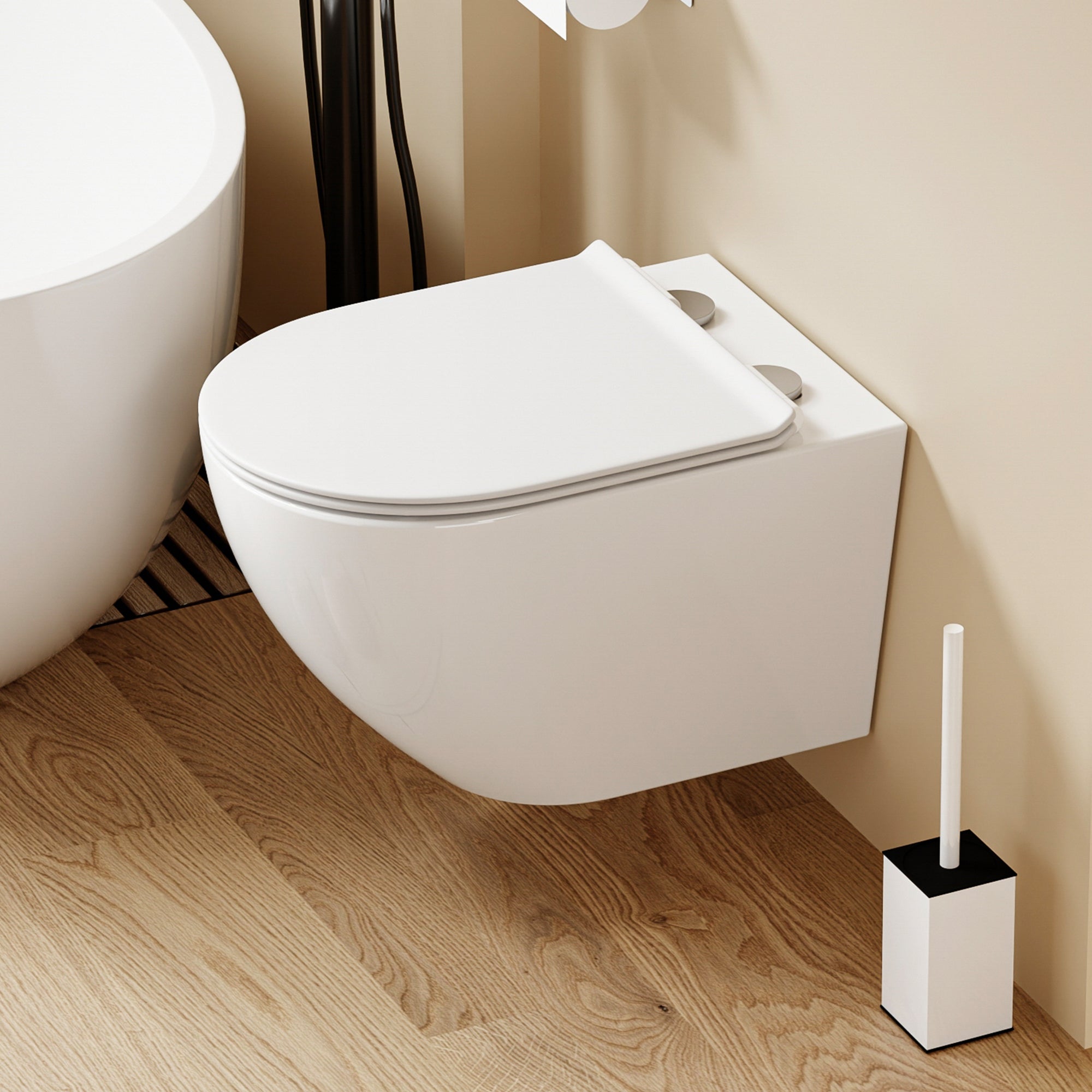 WC suspendu VALA (53*36,5*26,5cm)– Design moderne & abattant Soft Close (Copie)