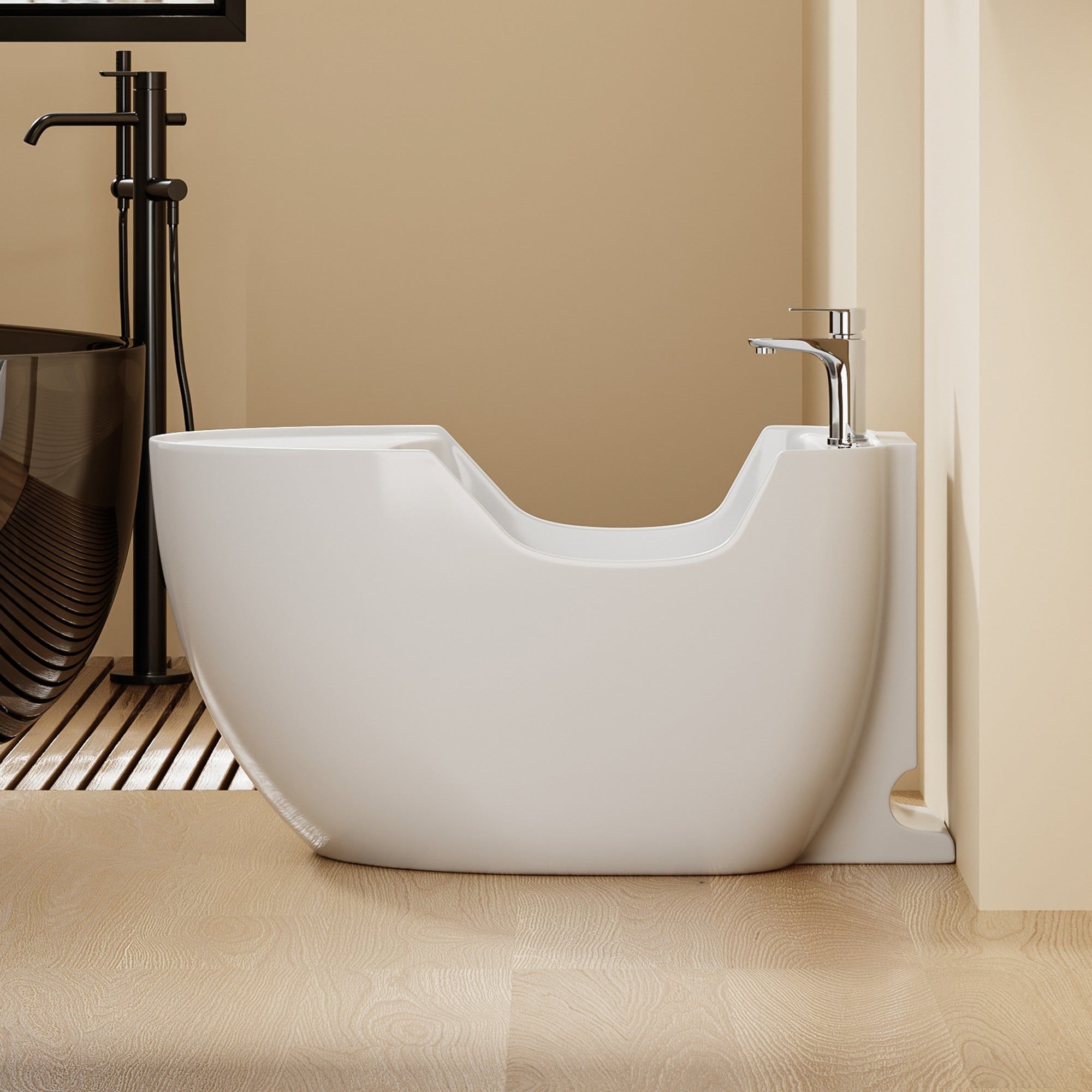 Bassin d'ablutions Medine avec assise - Compact et Polyvalent