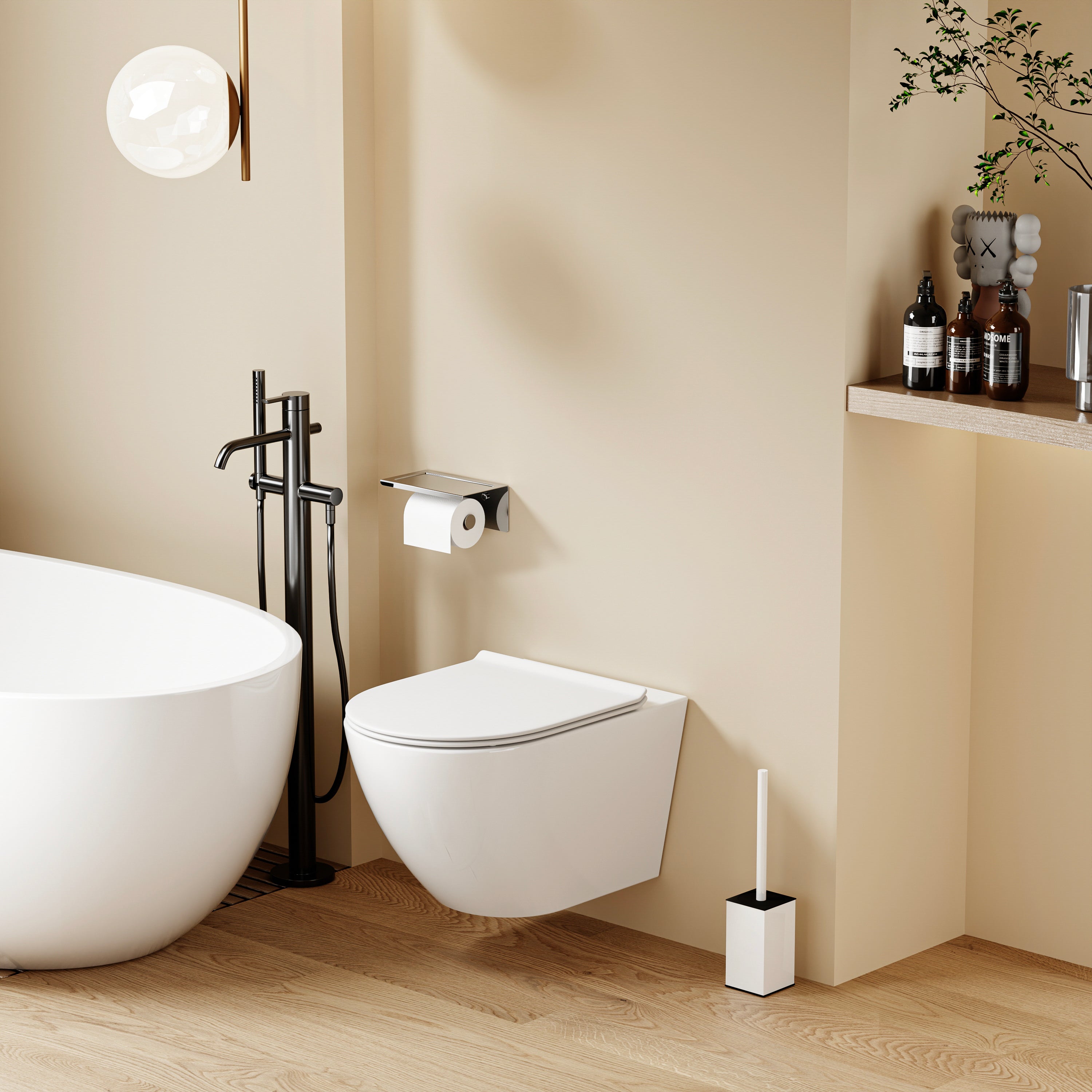 WC suspendu VALA (53*36,5*26,5cm)– Design moderne & abattant Soft Close (Copie)
