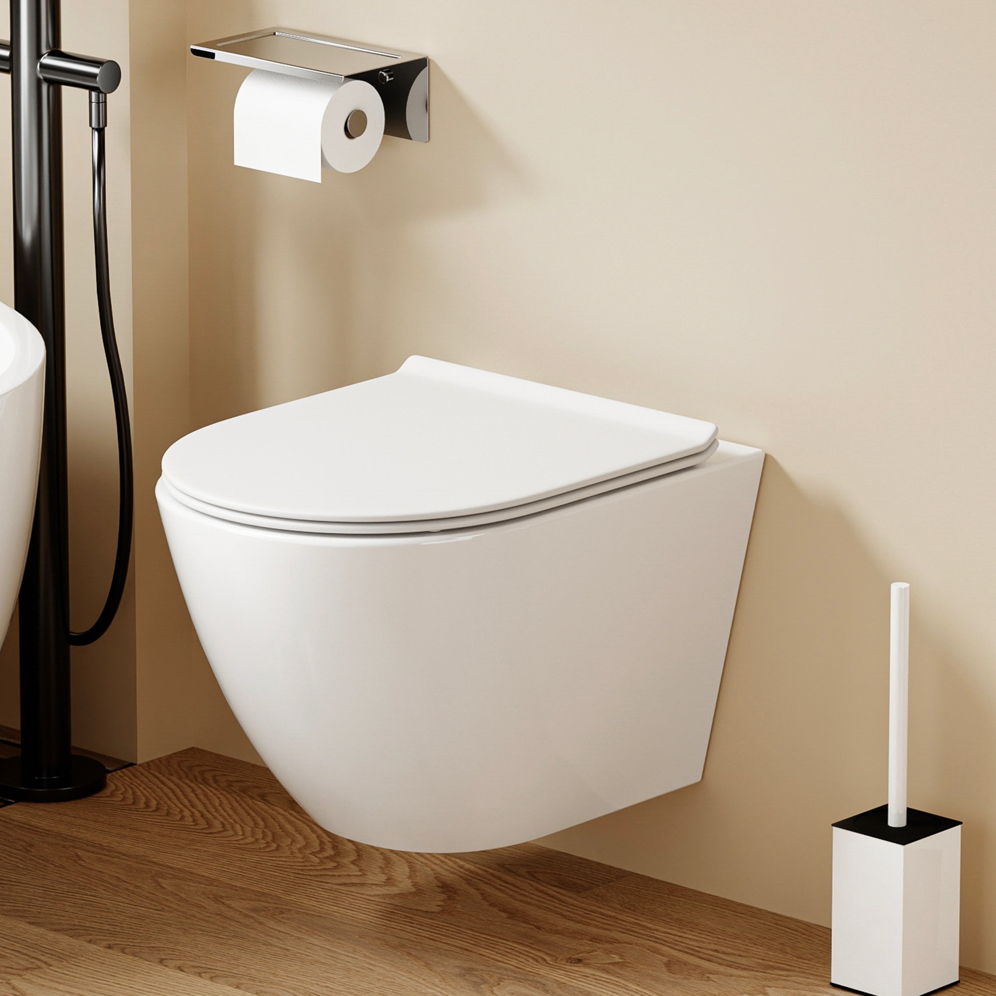WC suspendu compact LAVA – Design moderne & abattant Soft Close
