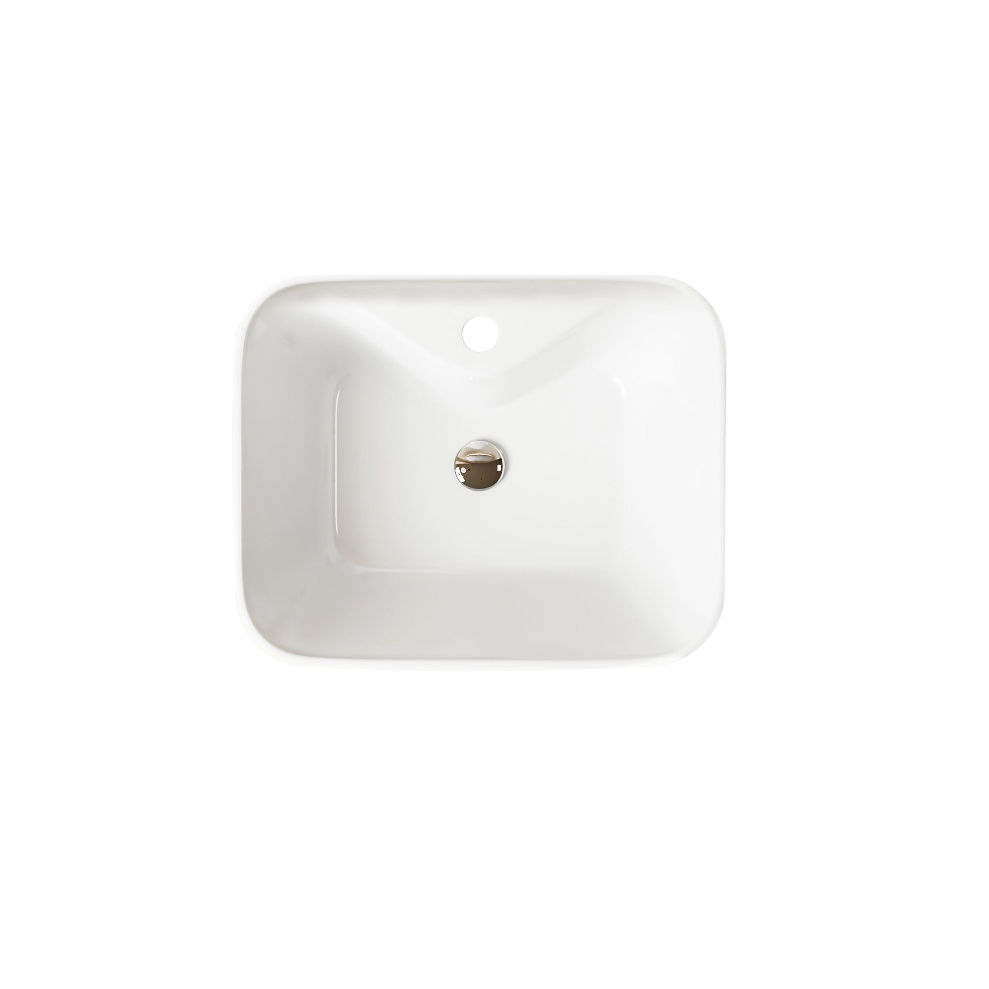 Lavabo Totem Blanc Rectangulaire et Fin: Sleek, white rectangular ceramic bathroom sink.