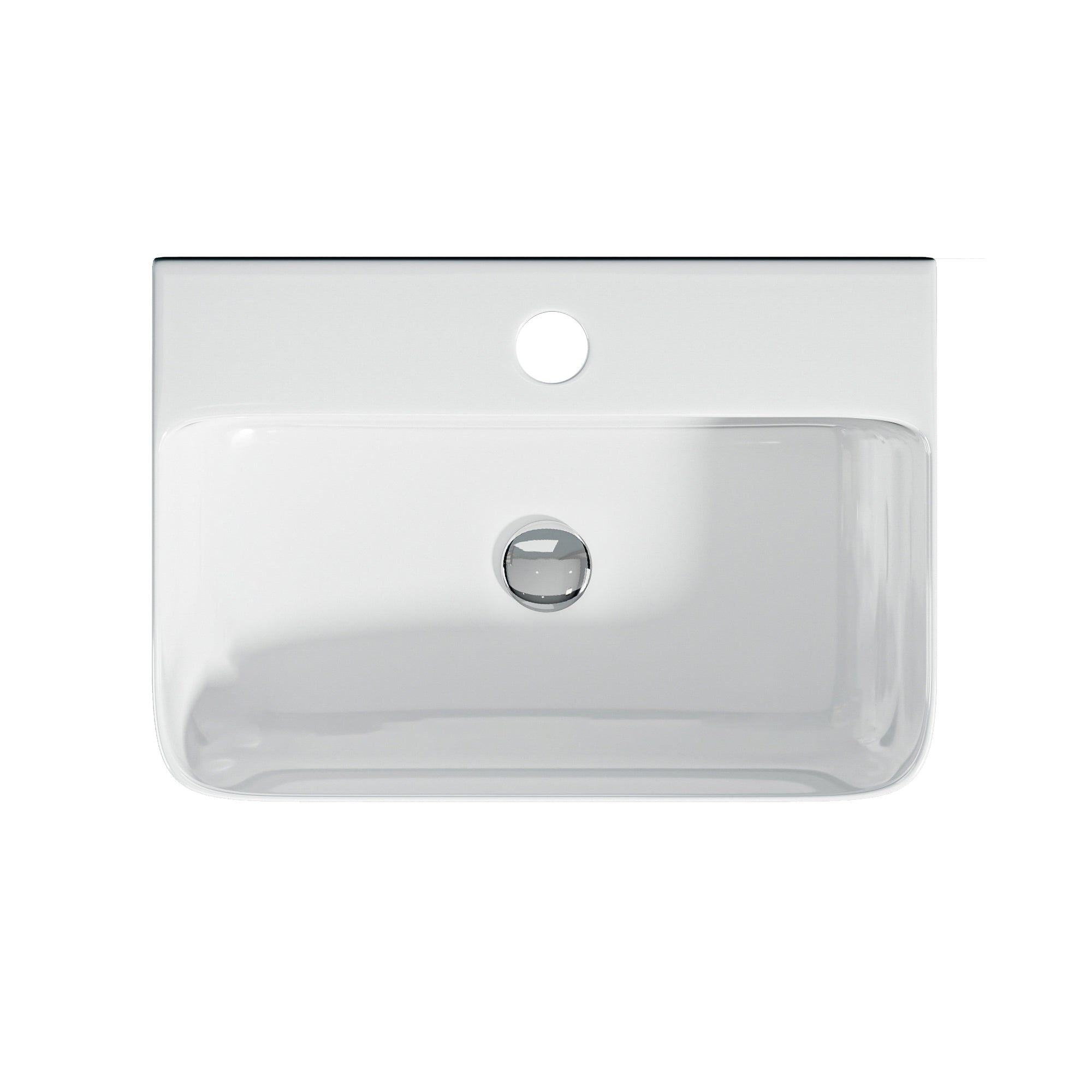 Lavabo mural blanc (36x25x11 cm)