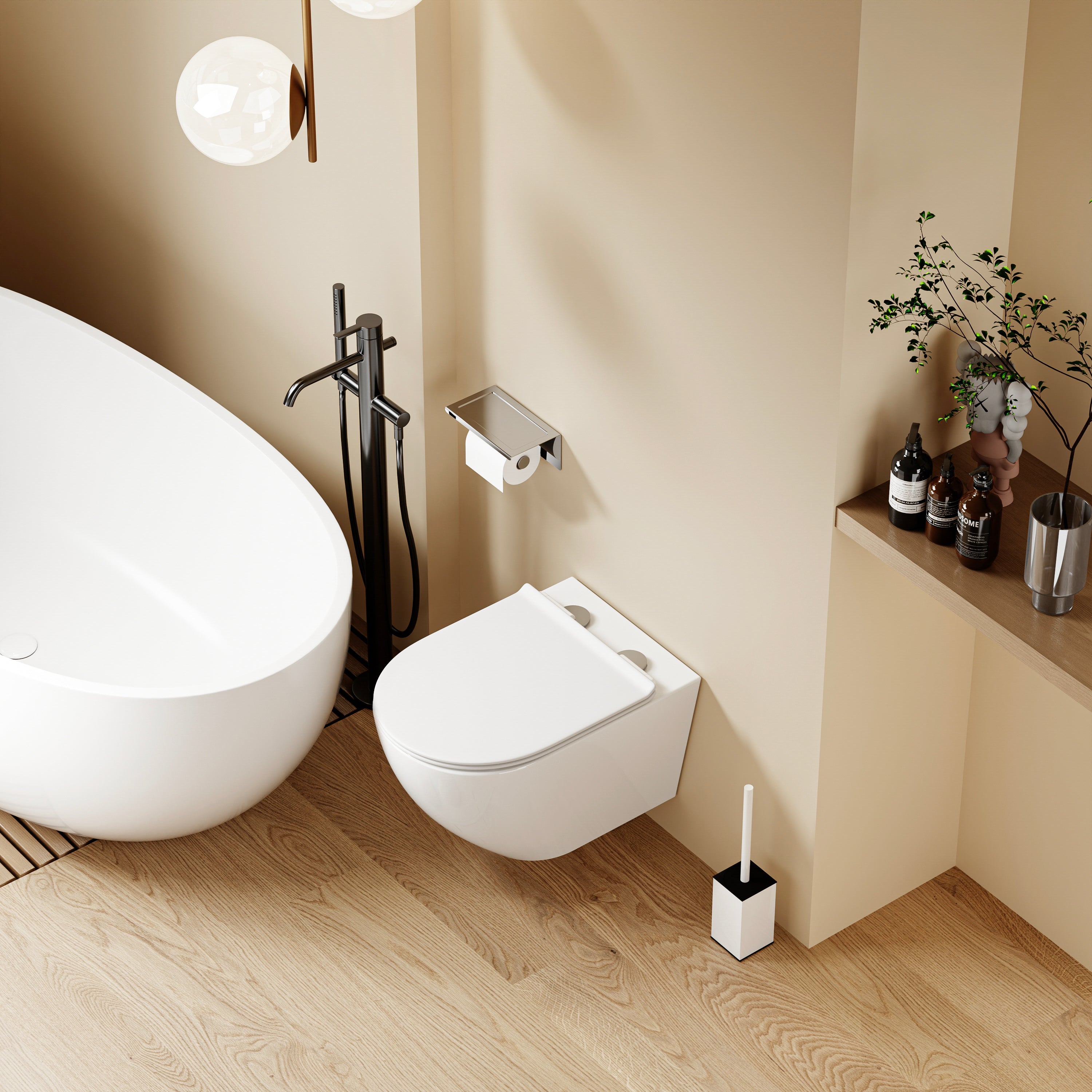 WC suspendu VALA (53*36,5*26,5cm)– Design moderne & abattant Soft Close (Copie)