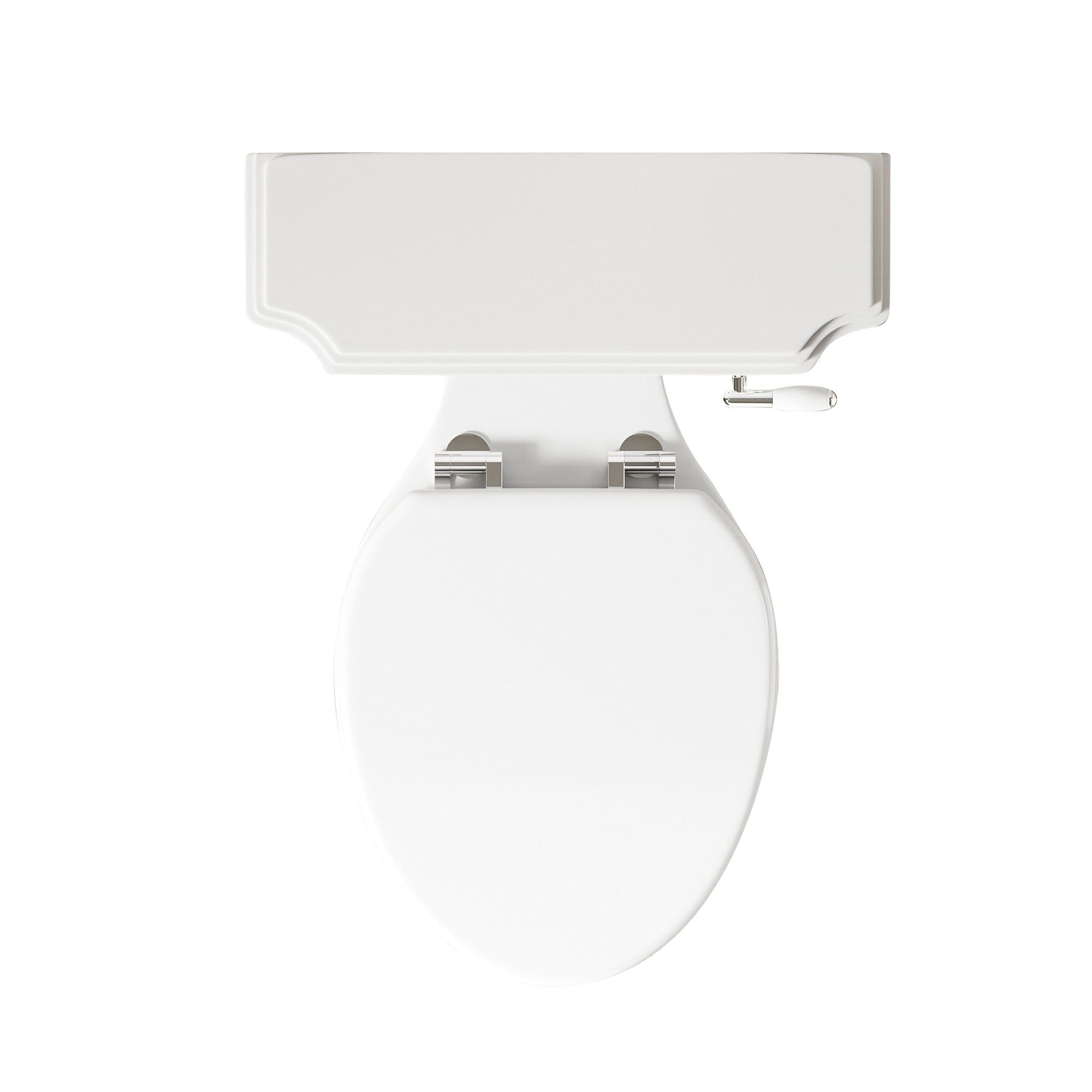 WC Victoria : toilette sur pied au style rétro victorien, vue de dessus