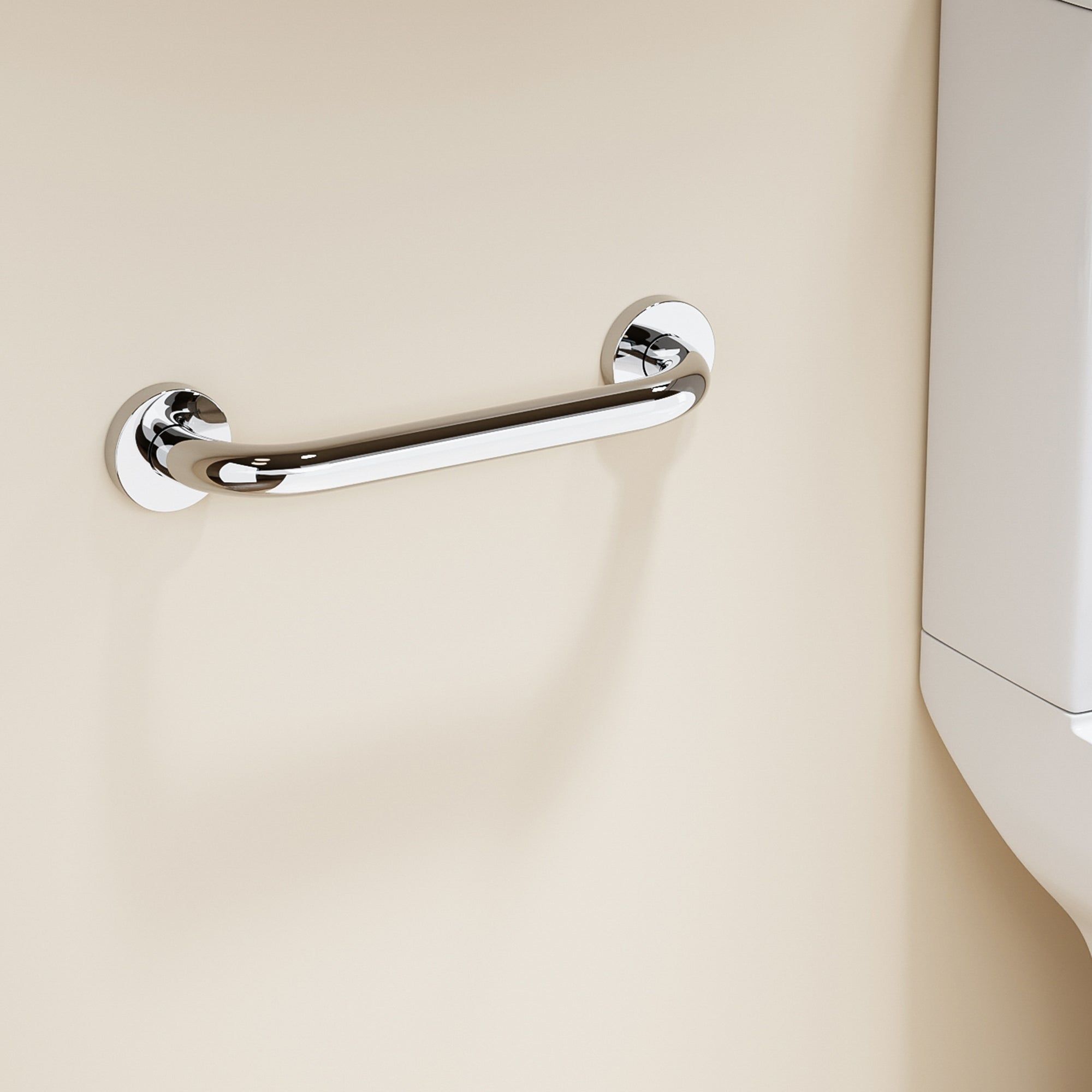 Barre d’appui murale en acier inoxydable de 19 cm pour salle de bain