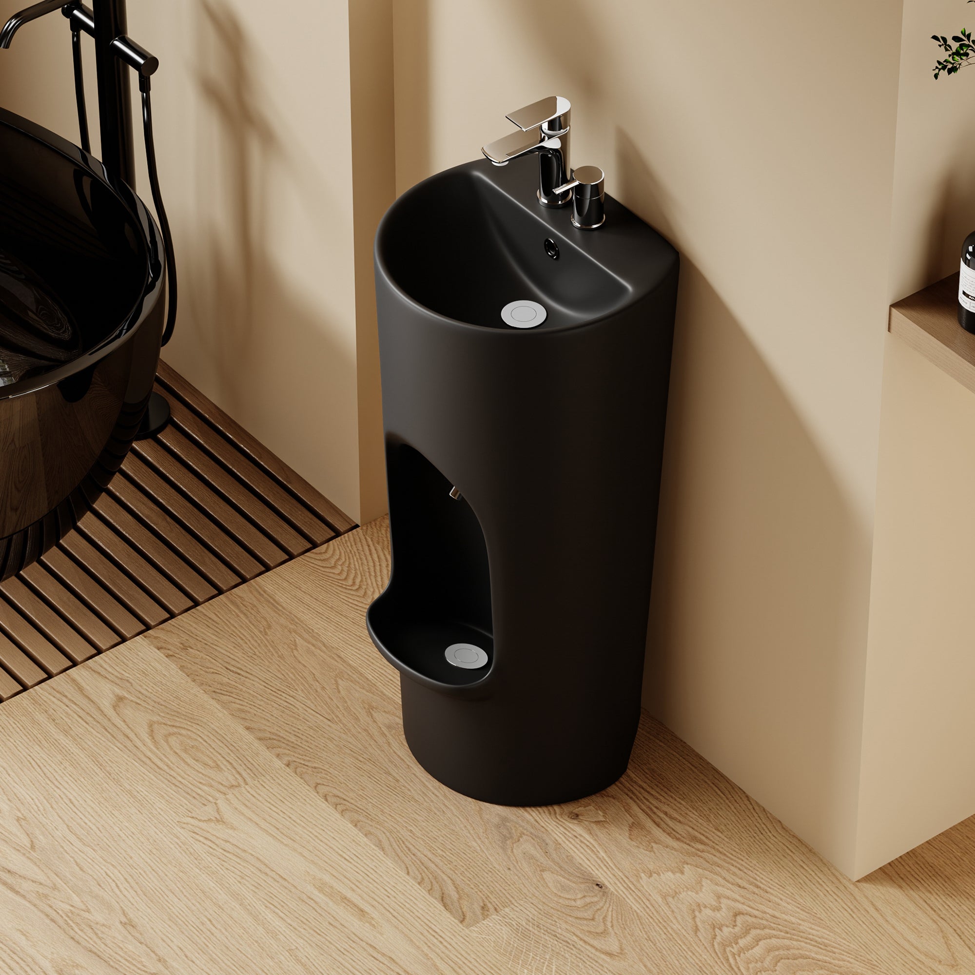 Lavabo d'ablutions Riyad - Design rond et fin