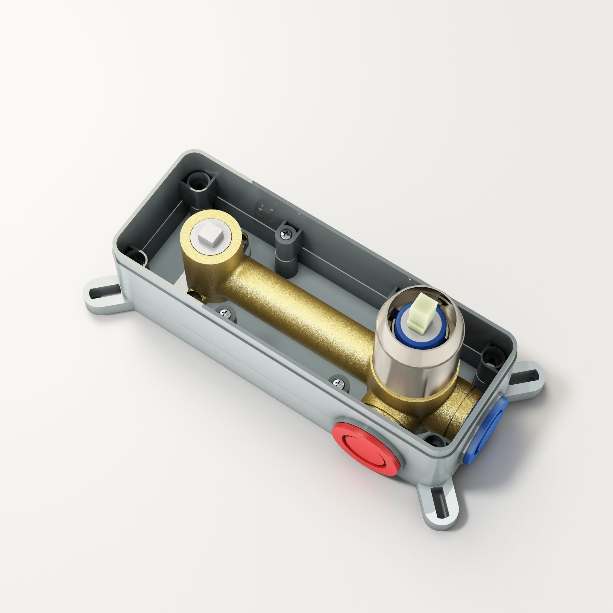 Robinet encastrable à bec – Finition nickel brossé/Chrome