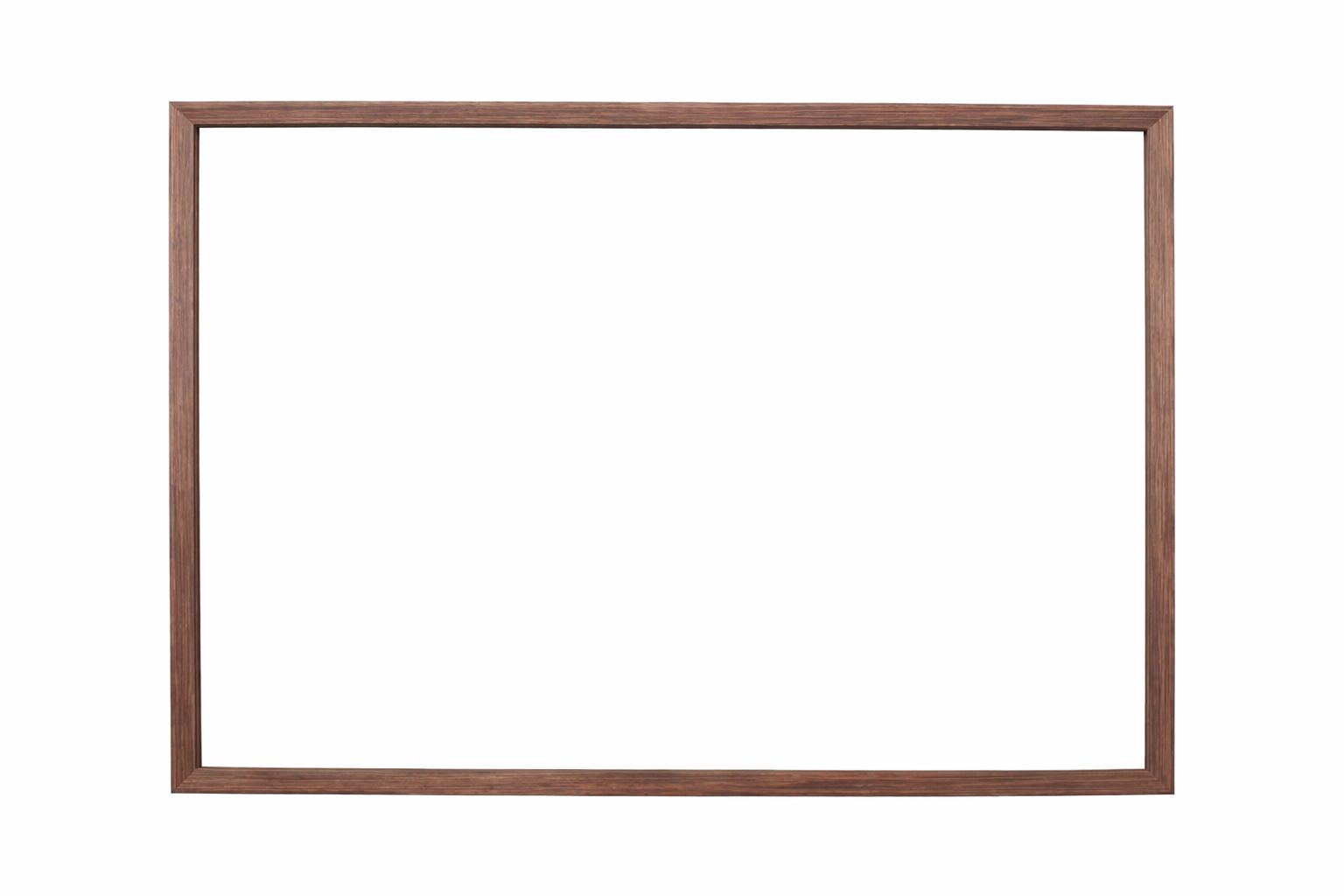 Miroir lumineux LED avec cadre bois Noyer foncé veinage naturel