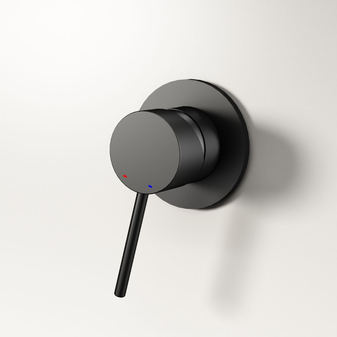 Robinet à bec encastrable Noir Mat