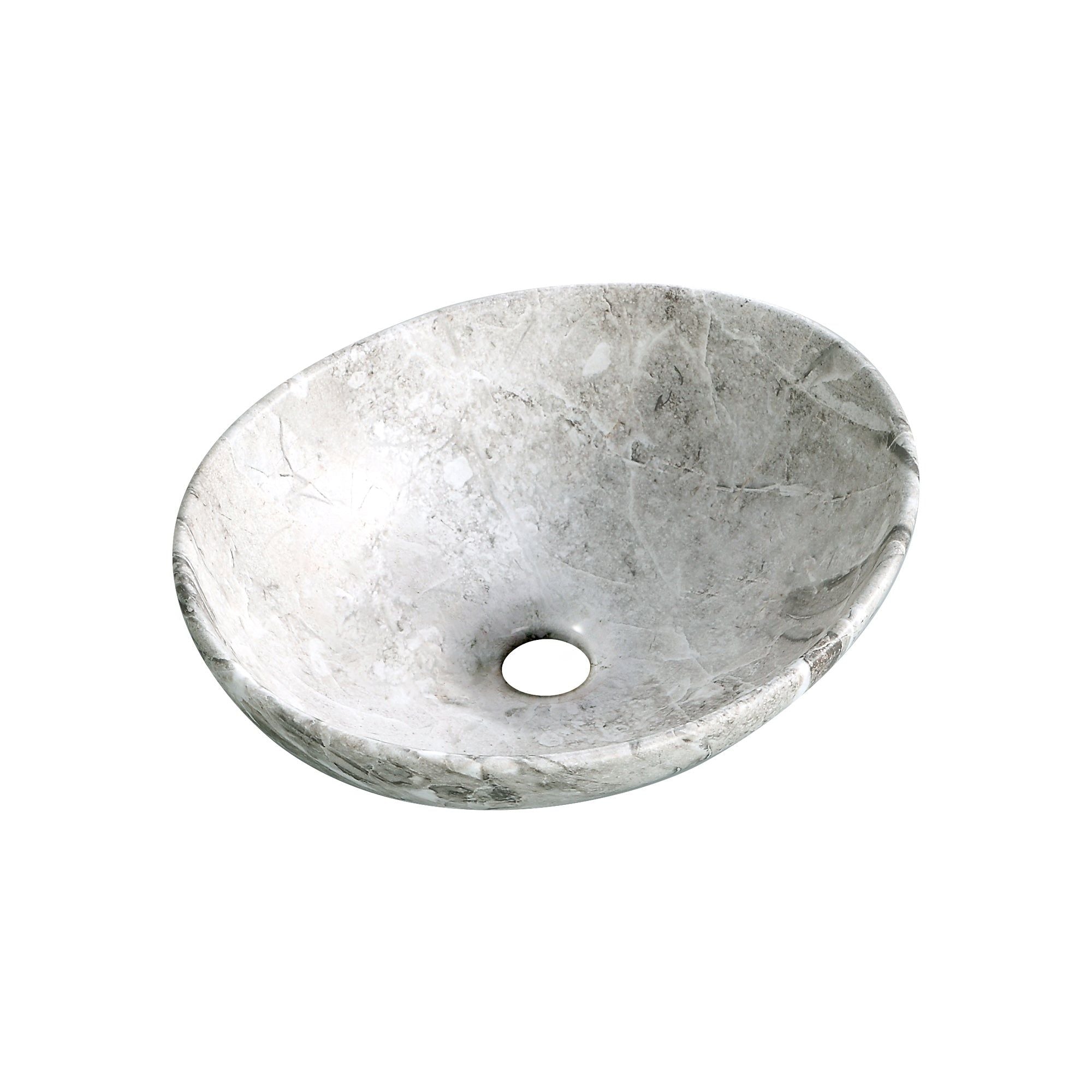 Vasque ovale effet pierre naturel: Elegant oval sink with natural stone effect, 41.5 x 33.5 x 14.5 cm