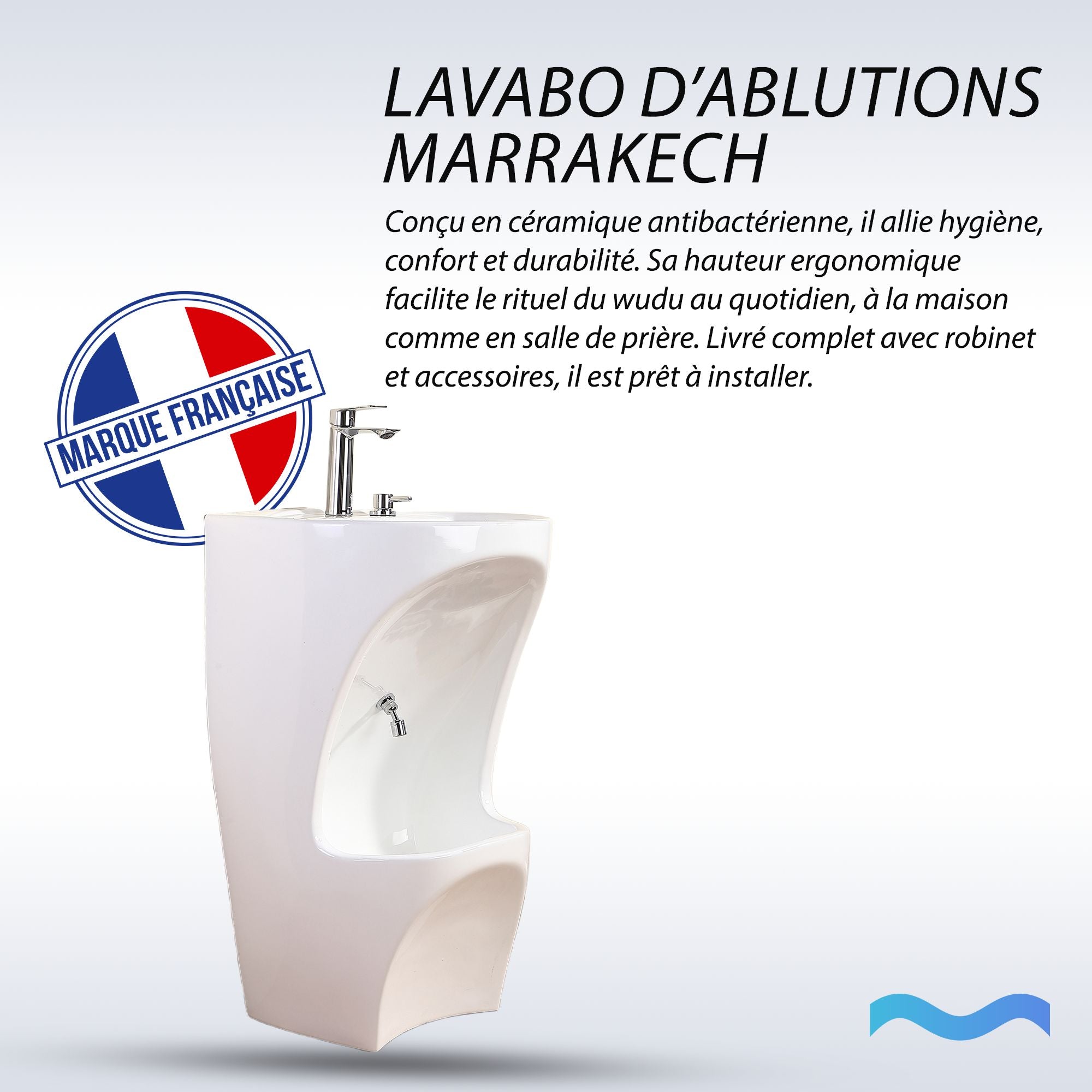 Lavabo d'ablutions Marrakech - Bassin Wudu Lavage des pieds