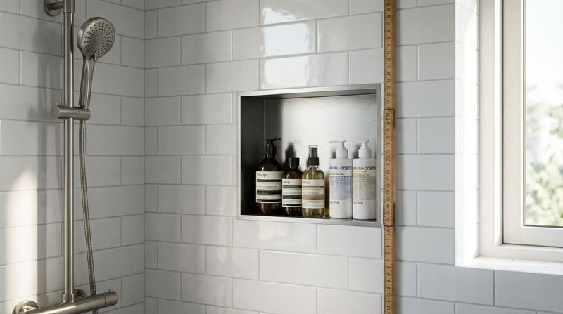 À quelle hauteur installer une niche de douche ?
