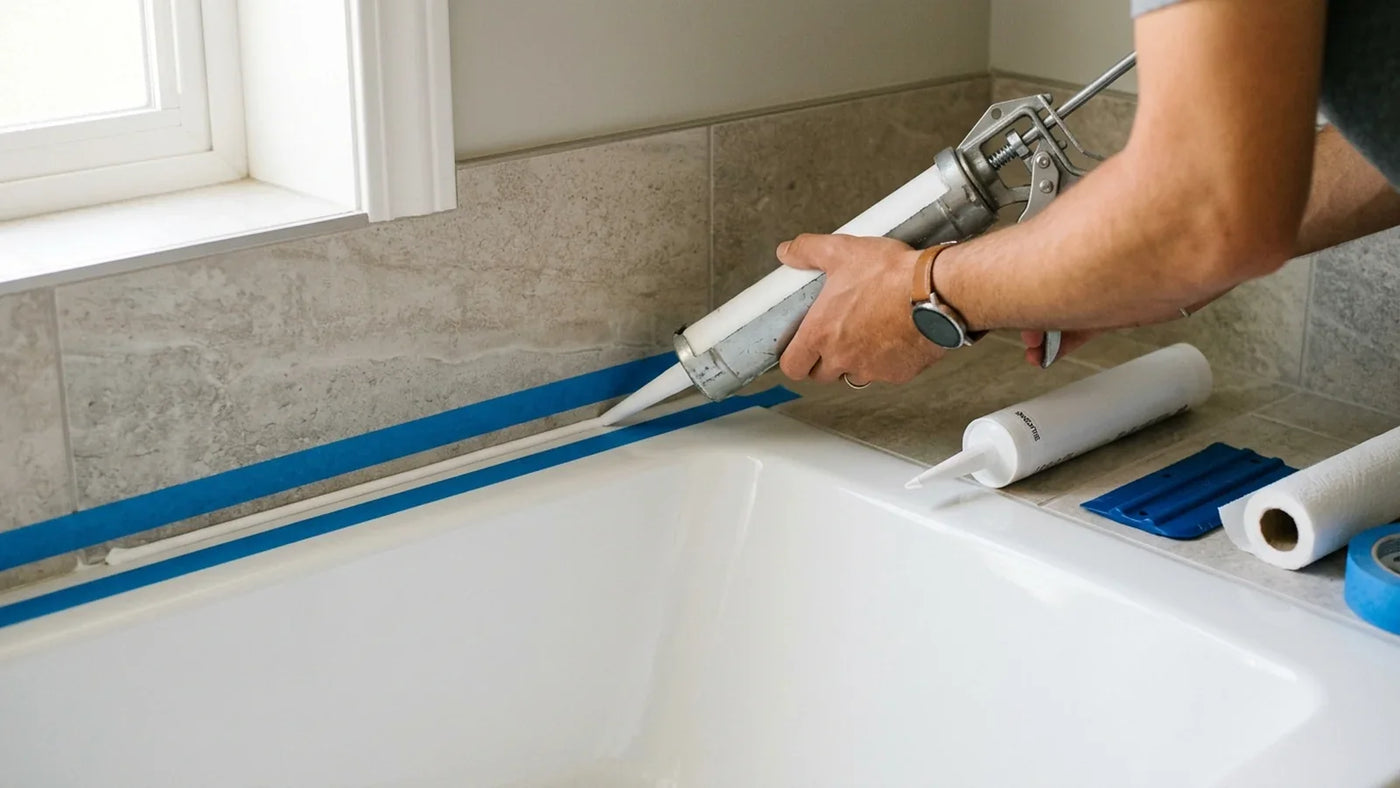 Faire un joint silicone dans la salle de bain : technique pas à pas