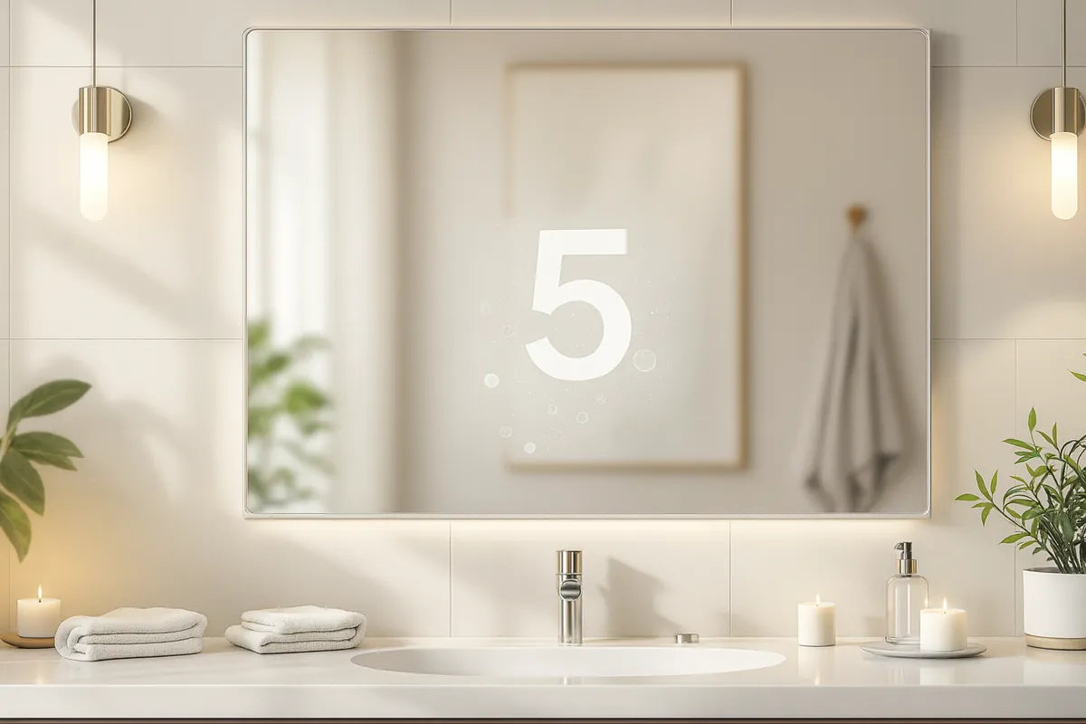 5 méthodes faciles pour empêcher la buée sur le miroir de la salle de bain