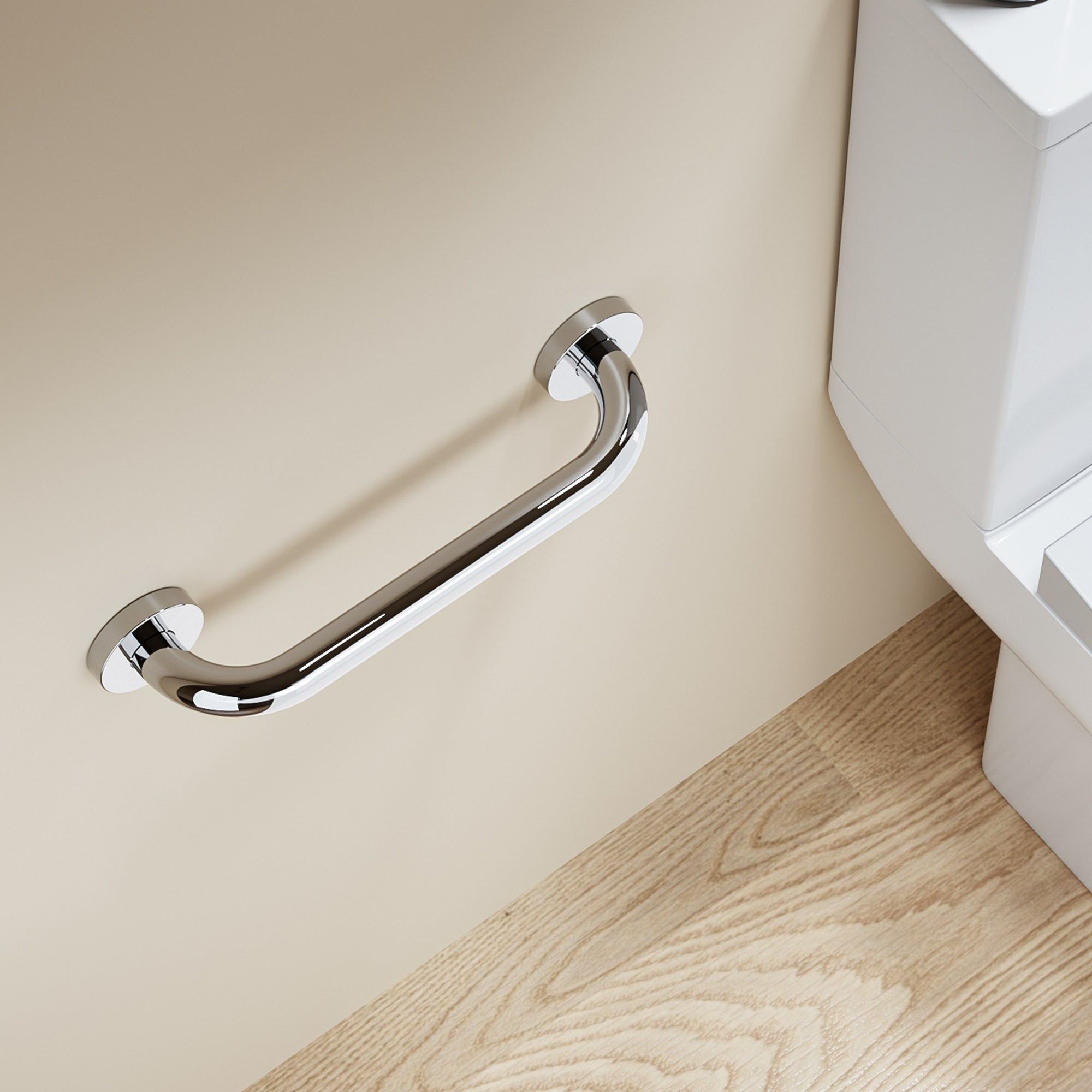 Barre d’appui murale en acier inoxydable 19 cm pour salle de bain