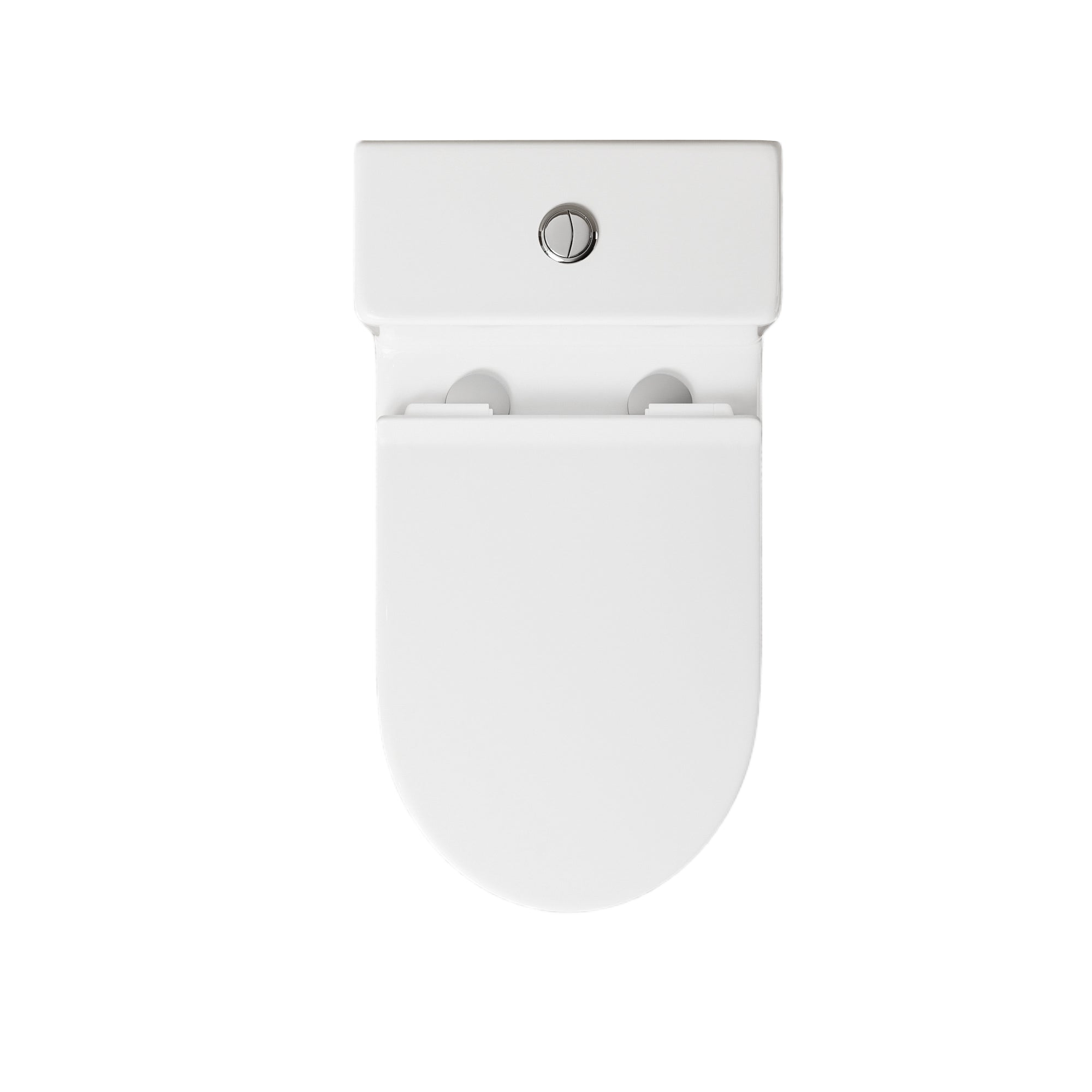 WC à poser sans bride sortie horizontale (63x34x76cm) - Design rectiligne blanc TUFO