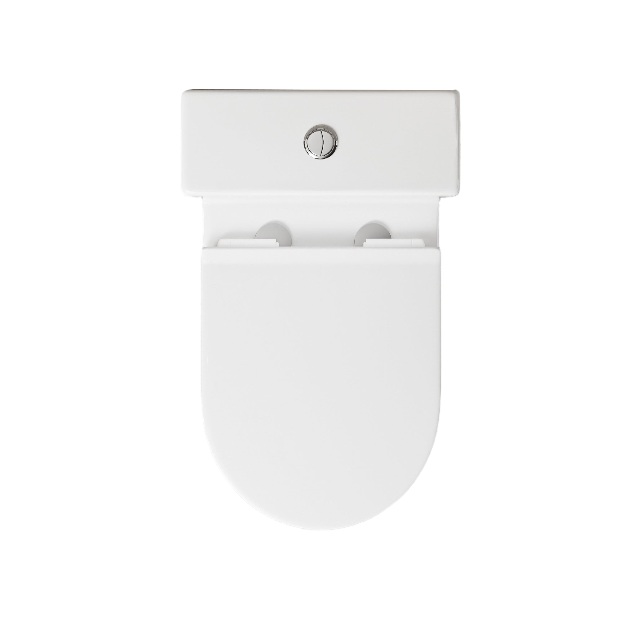 WC à poser sans bride sortie horizontale (63x38x82cm) - Design arrondie blanc VICTOR