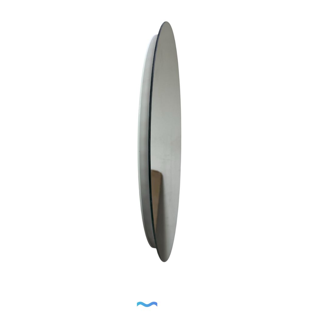 Miroir Infinity LED rond ⌀50cm : Miroir LED rond, diamètre 50cm, design moderne, fixation murale