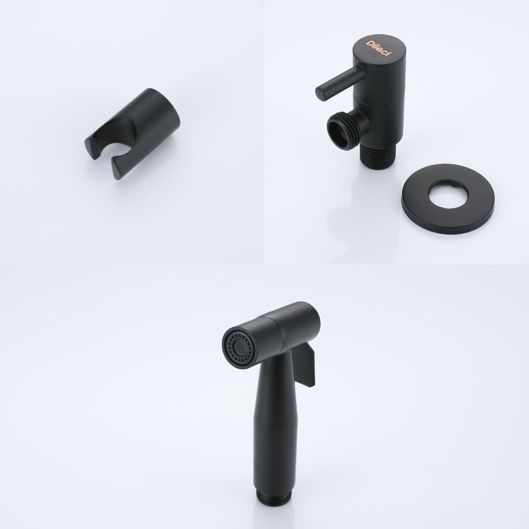 Douchette WC Murale - Noir mat