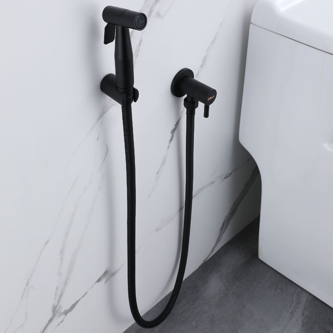 Douchette WC Murale - Noir mat