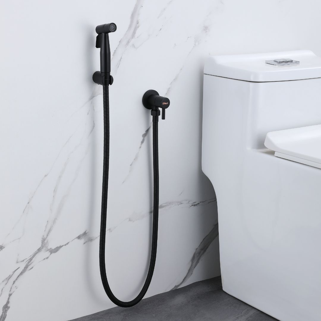 Douchette WC Murale - Noir mat