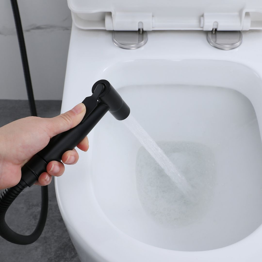 Douchette WC Murale - Noir mat
