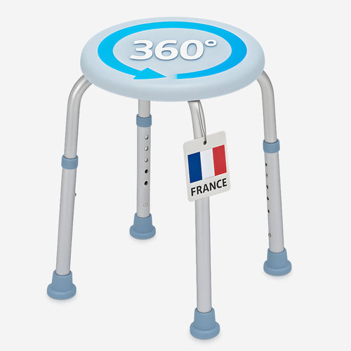 Tabouret de douche pivotant PMR