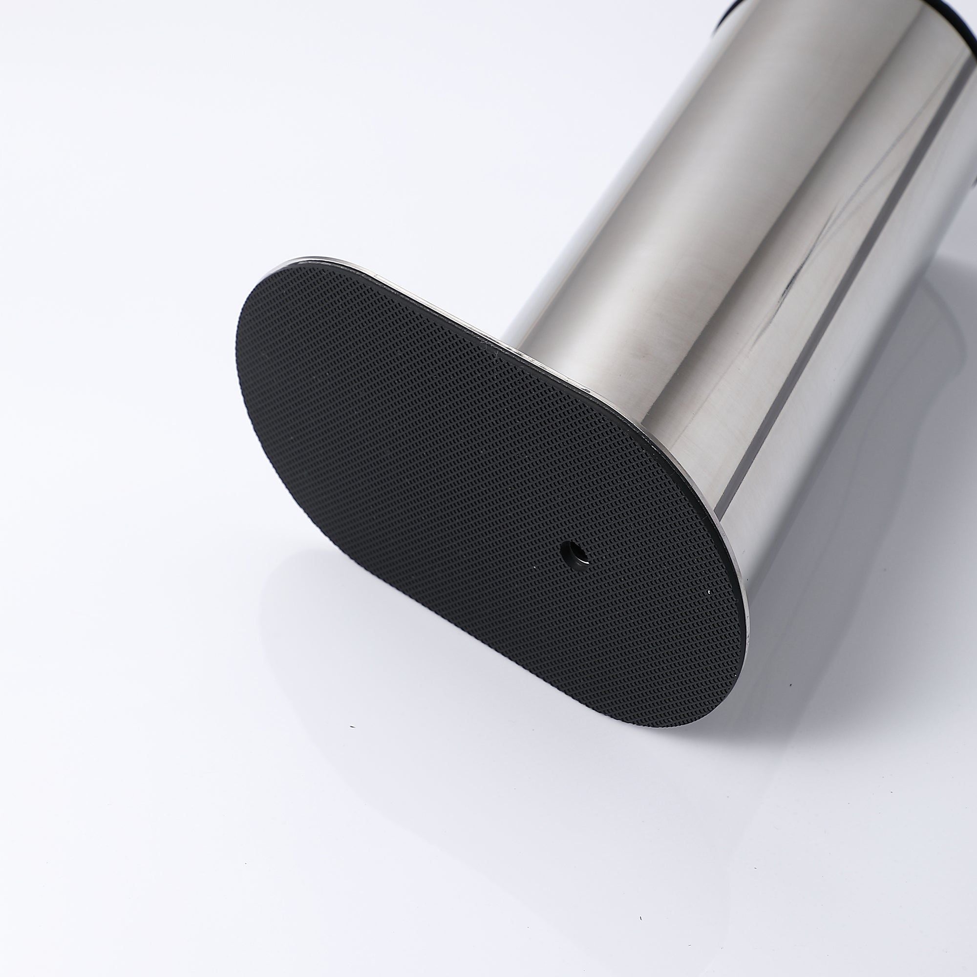 Brosse WC design en acier inoxydable chromé avec base antidérapante