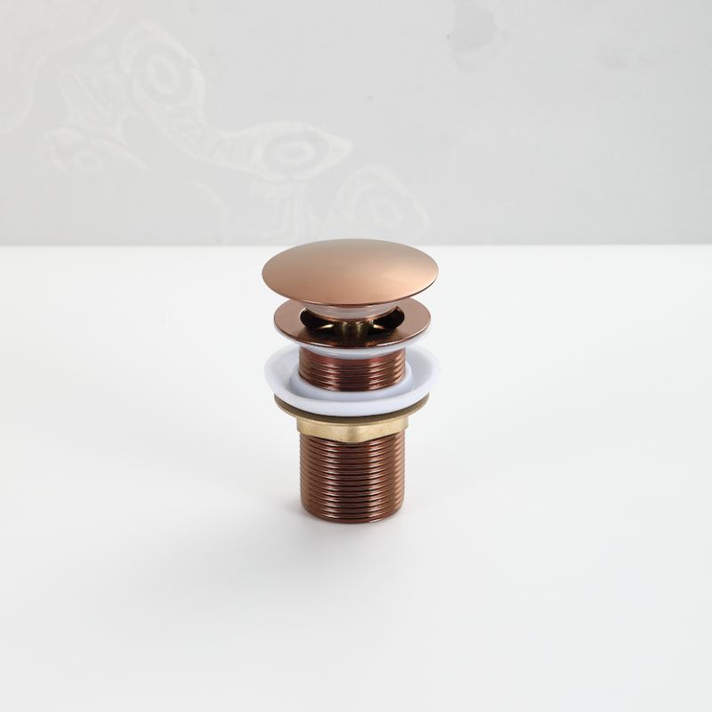 Bonde clic-clac cuivre/laiton: Rose gold click-clack basin waste, elegant bathroom sink drain