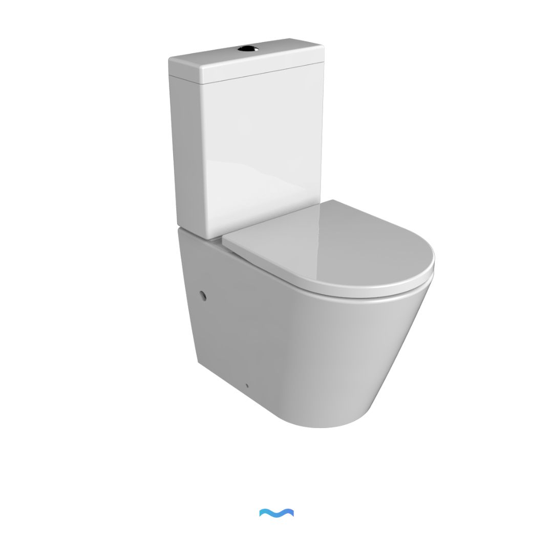 WC Blanc à poser : Gros plan sur un WC suspendu blanc moderne au design épuré et contemporain.