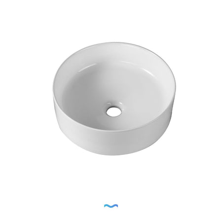Vasque ronde en céramique blanche