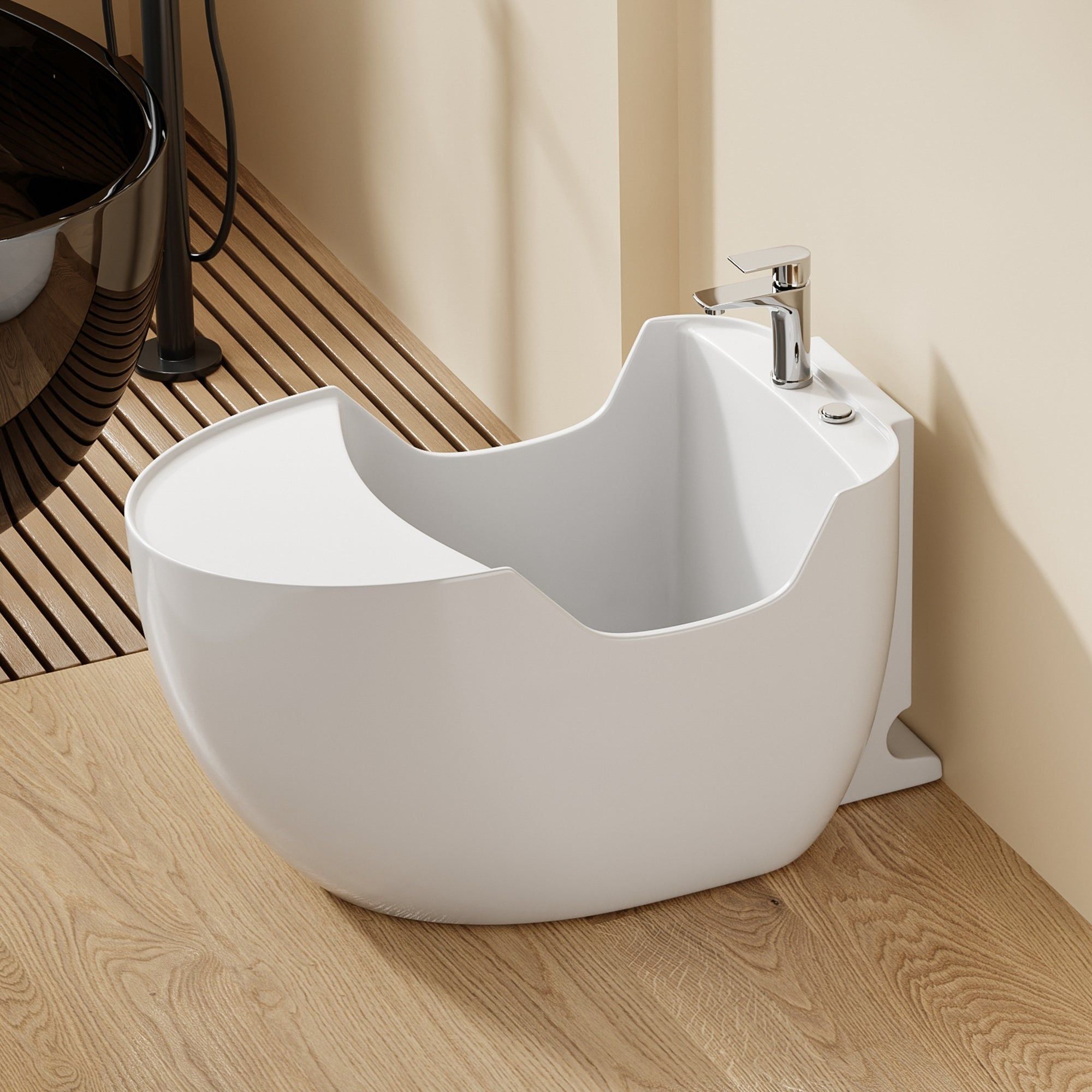 Bassin d'ablutions Medine avec assise - Compact et Polyvalent