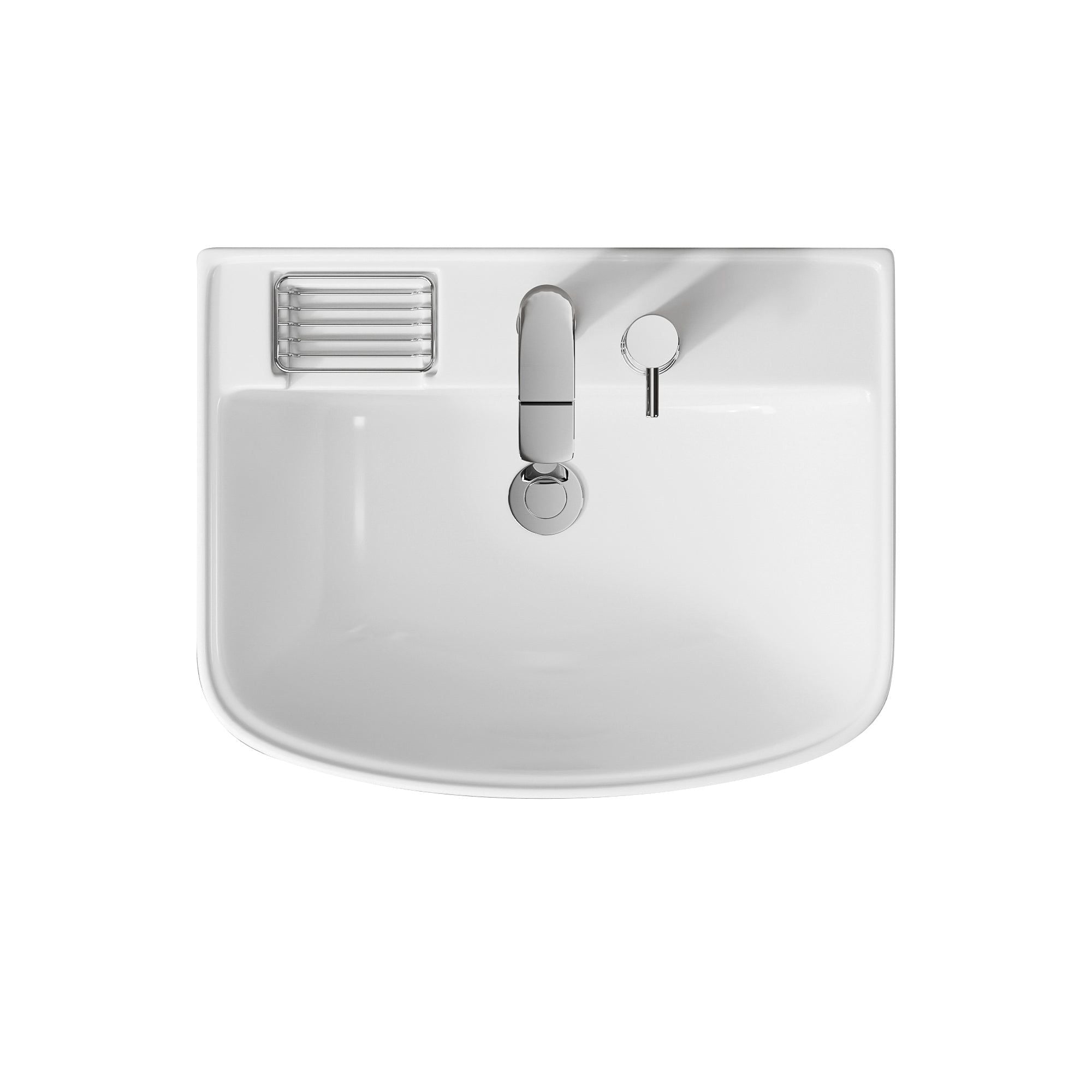 Lavabo d’ablutions Beyrouth blanc avec porte-savon intégré