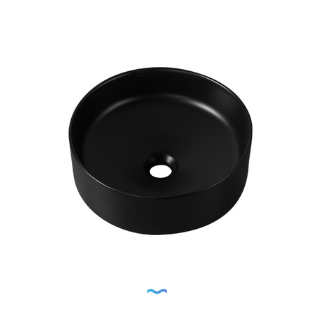 Vasque ronde en céramique noire
