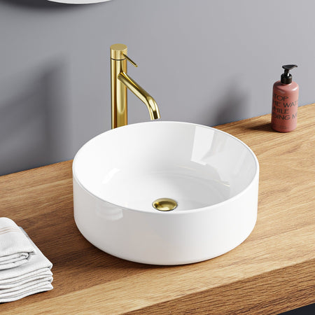 Vasque à poser ronde blanche (39,5*39,5)
