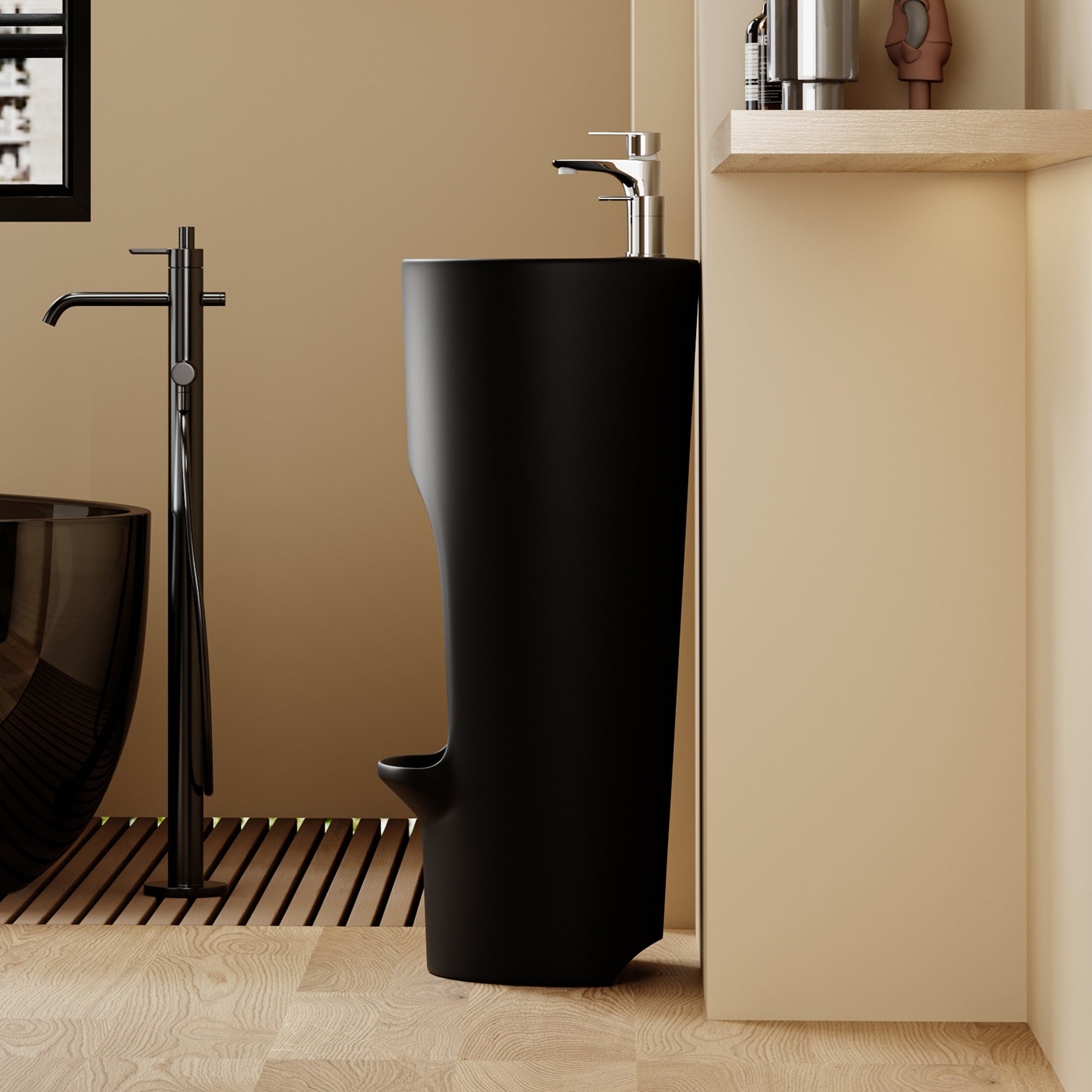 Lavabo d'ablutions Riyad - Design rond et fin