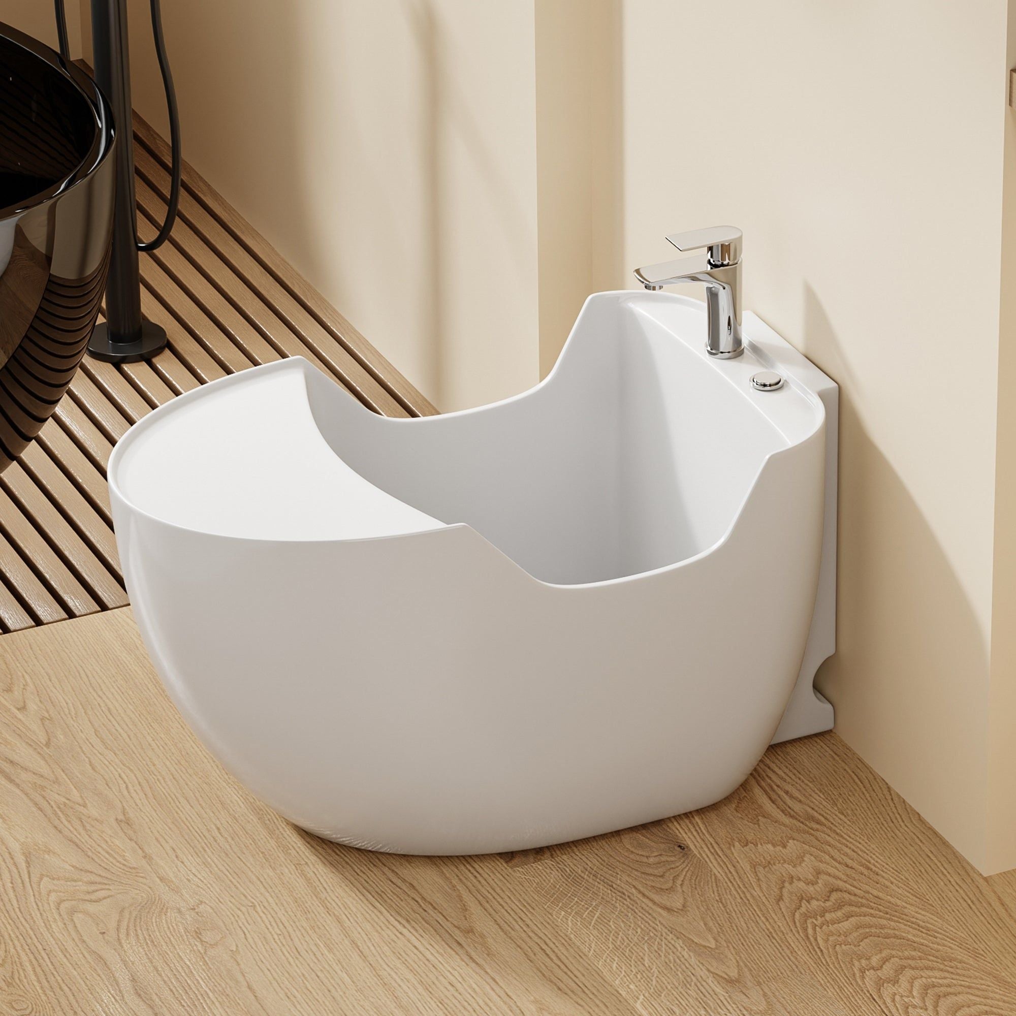 Bassin d'ablutions Medine avec assise - Compact et Polyvalent