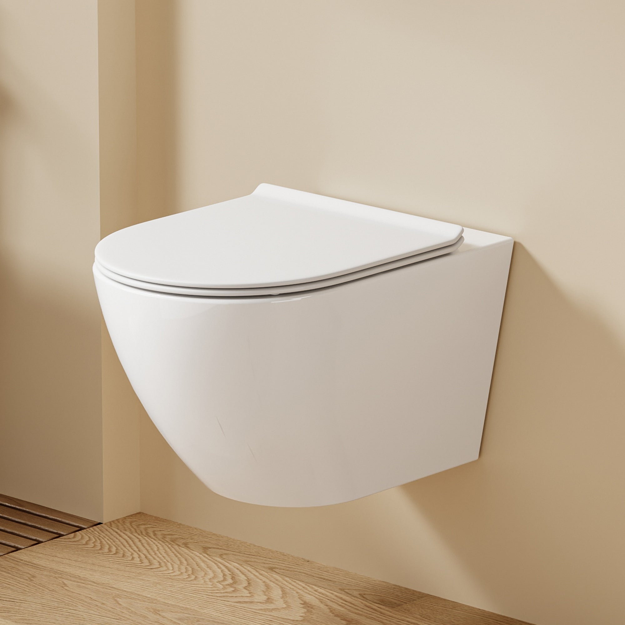 WC suspendu VALA (53*36,5*26,5cm)– Design moderne & abattant Soft Close (Copie)